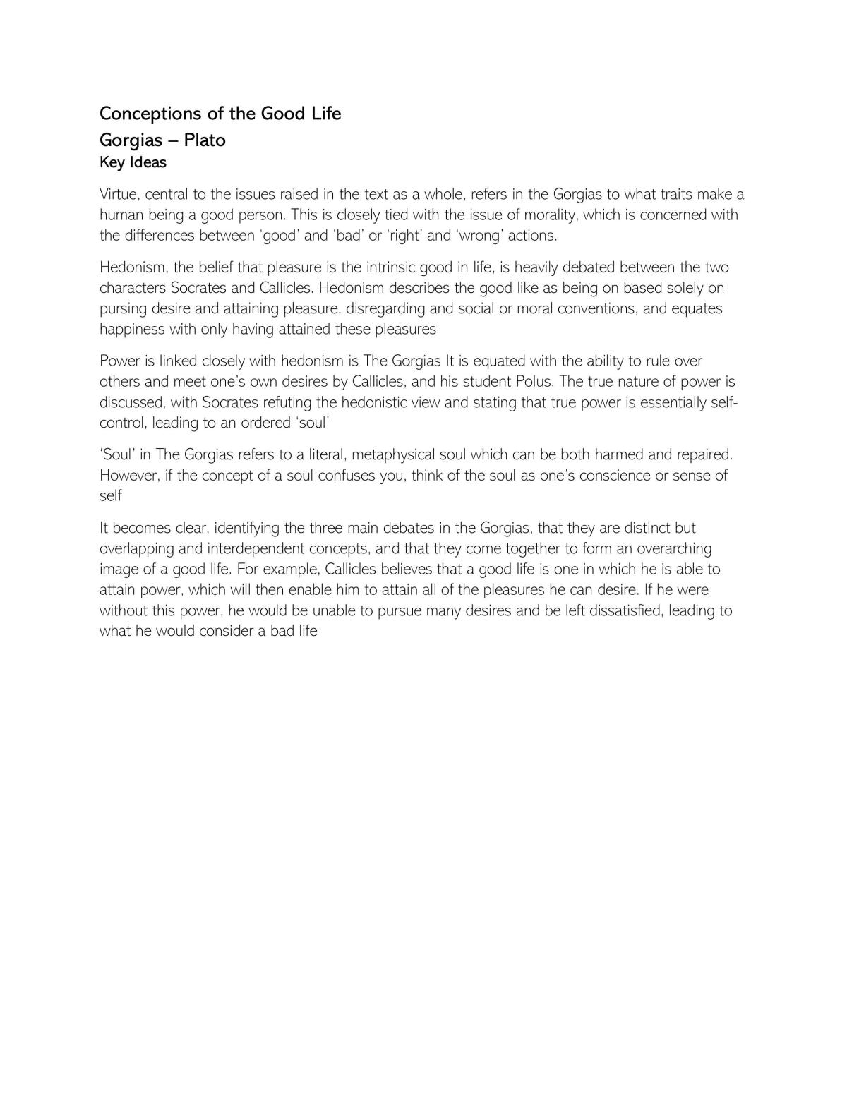 Unit 4 Philosophy Notes  - Page 1