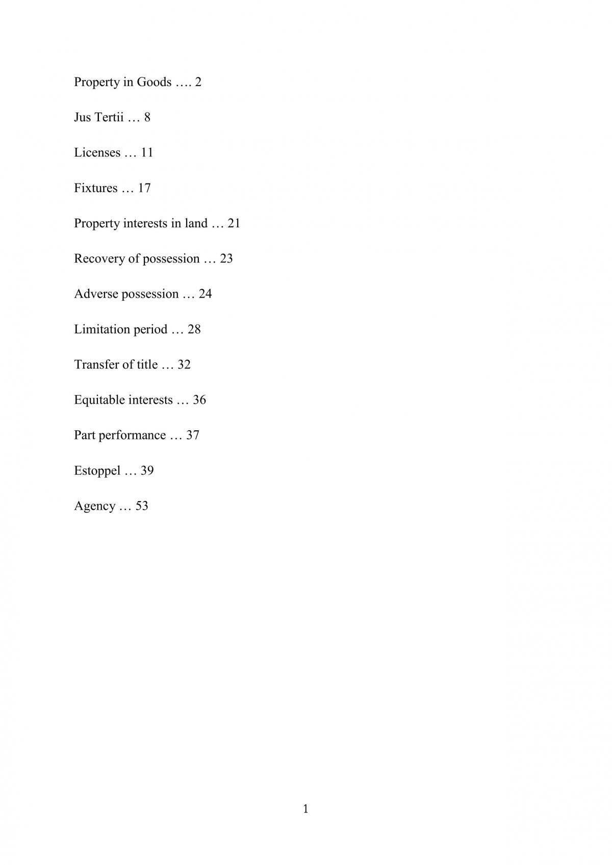 Property Law - Page 1