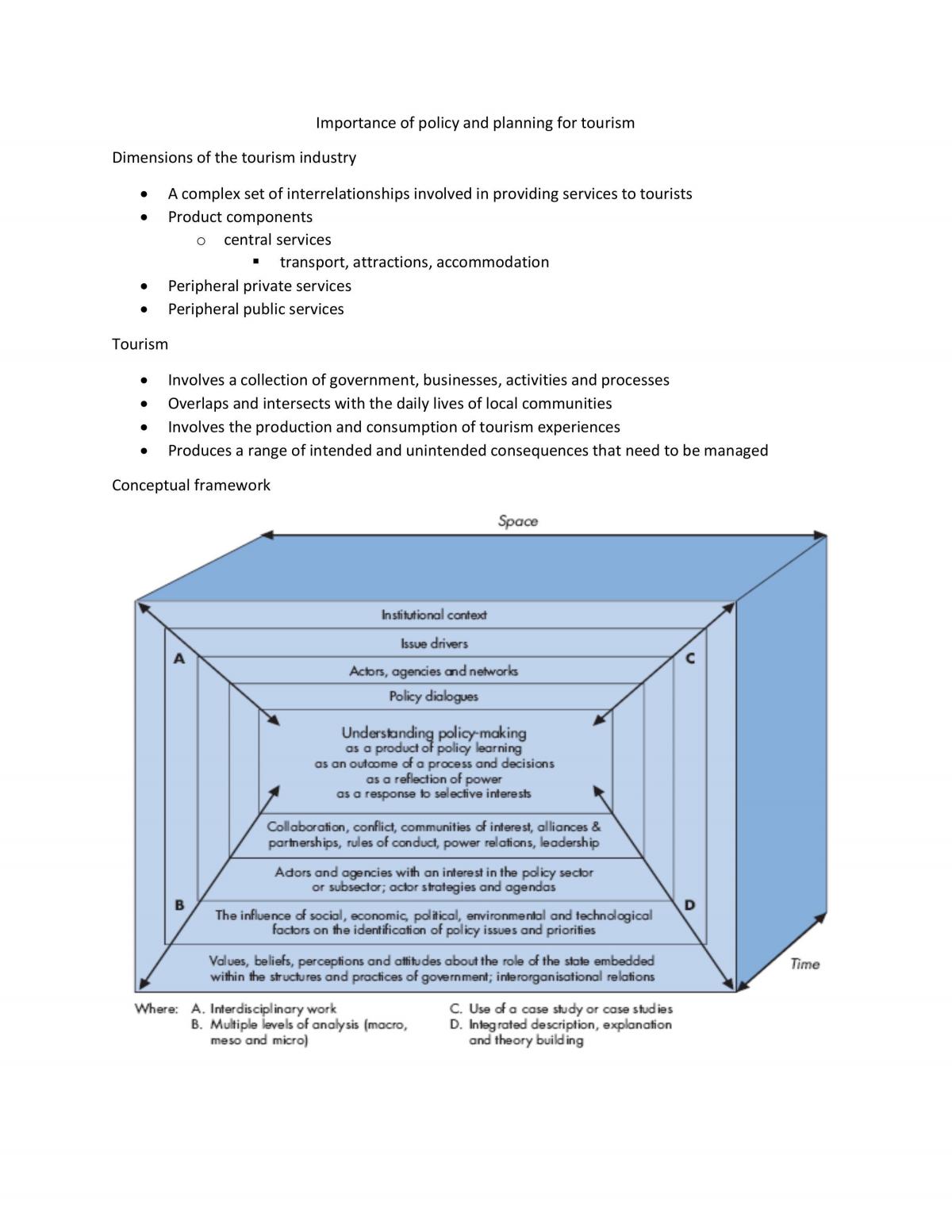 what is tourism planning process