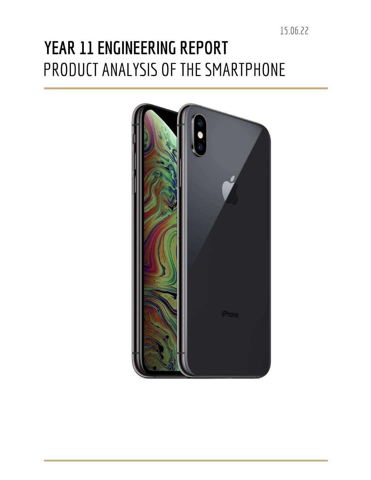 Product analysis of a smartphone (iphone 11xs) - Page 1
