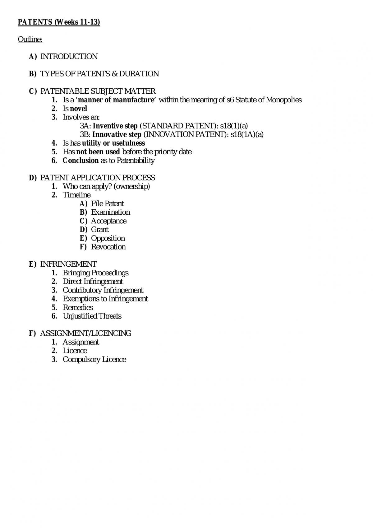 IP Law Notes - Page 1