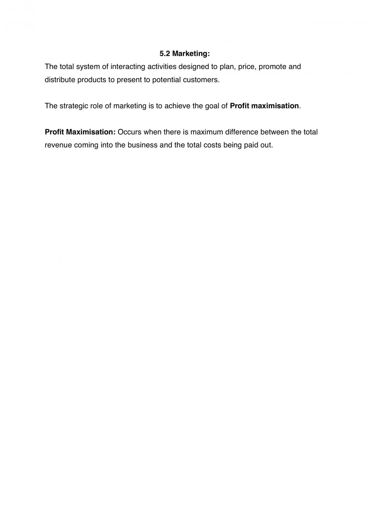 Marketing Notes - Page 1