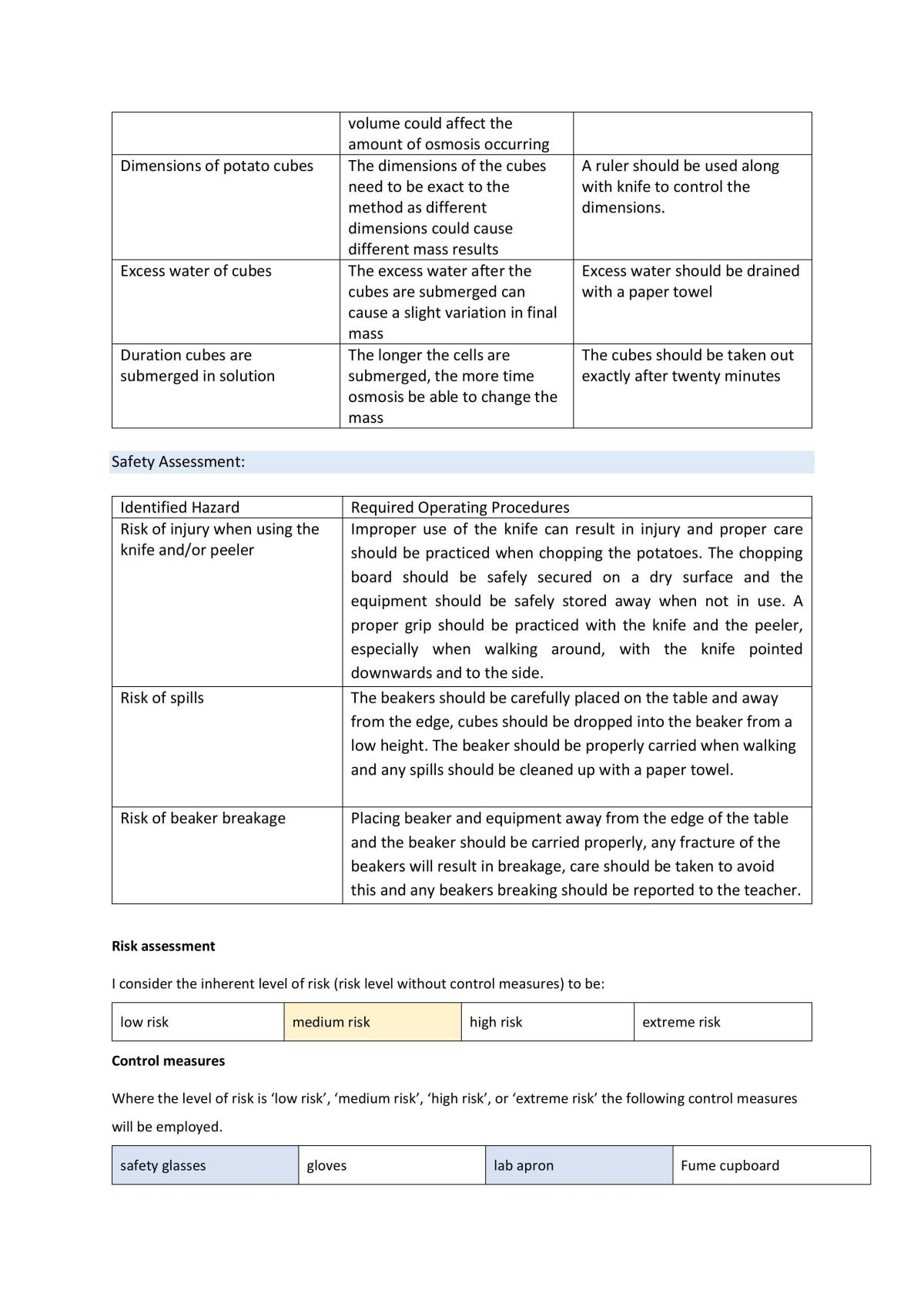 Osmosis Practical Report - Page 2