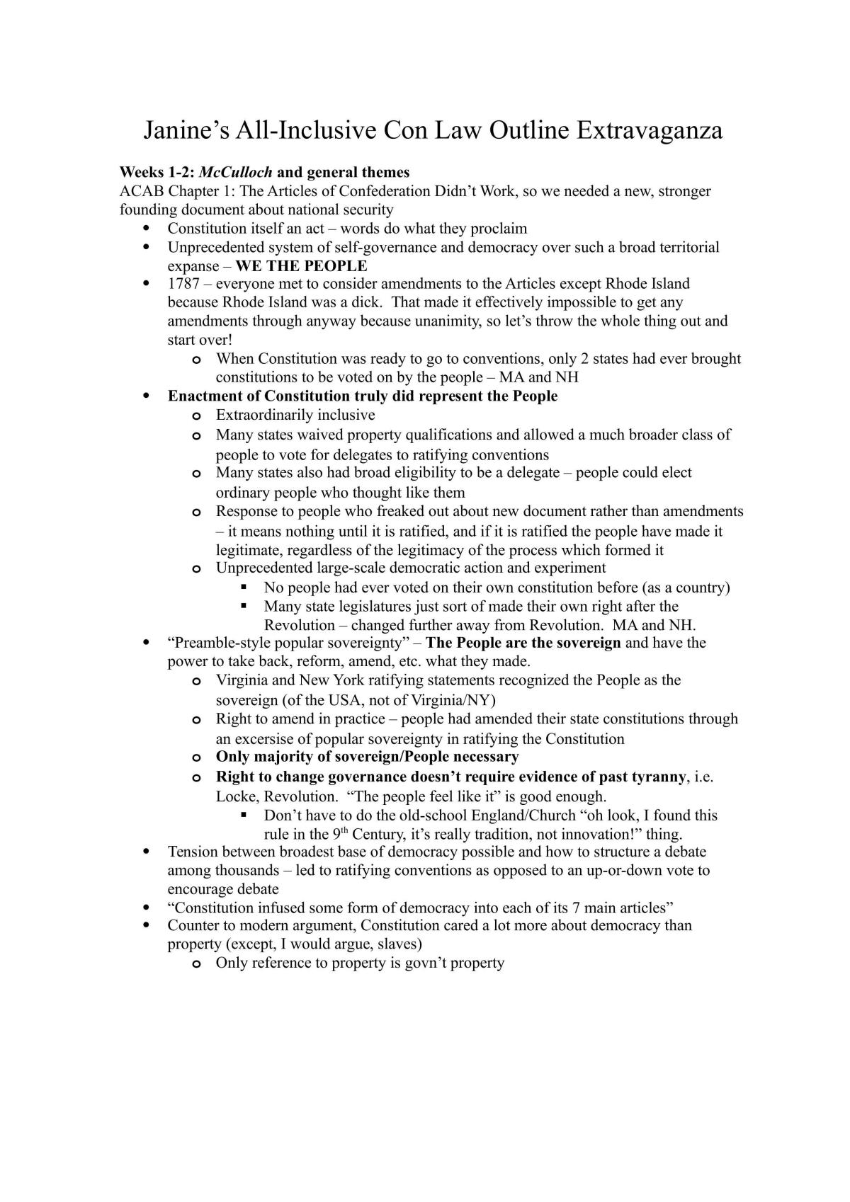  Constitutional Law Notes - Page 1