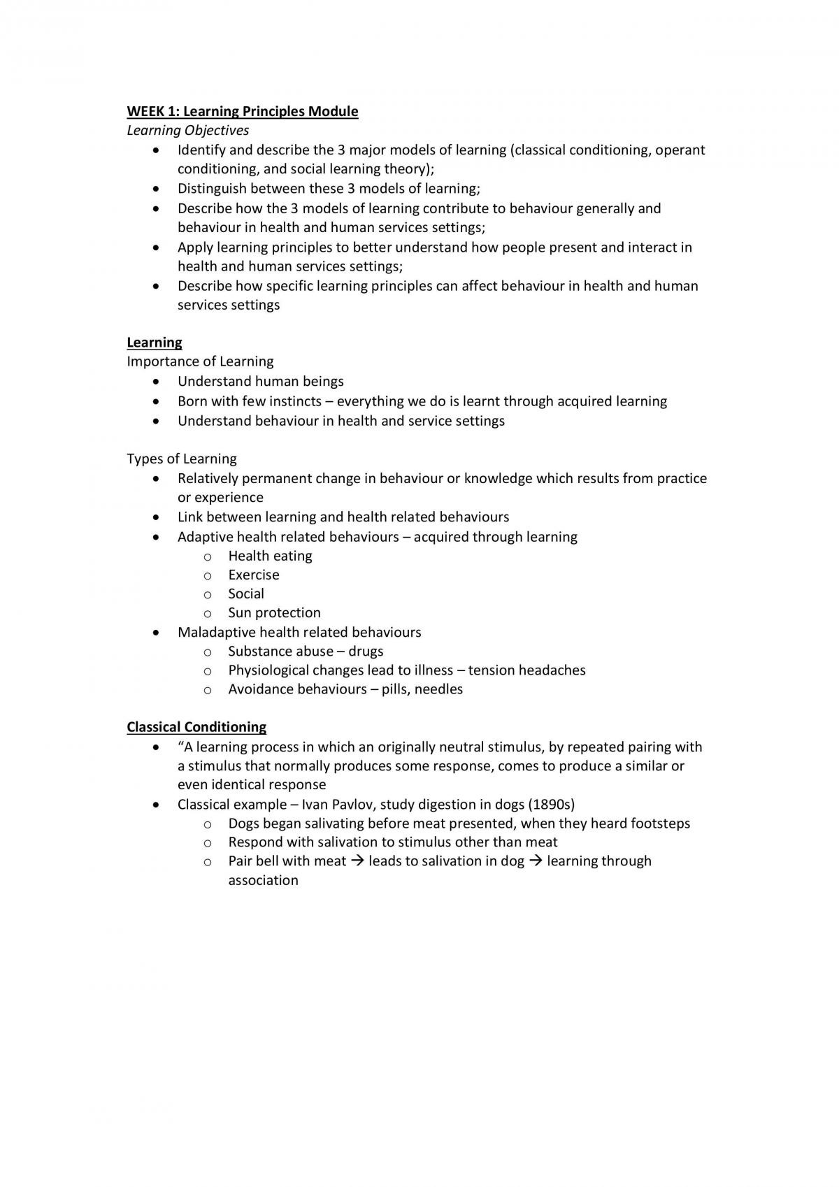 Week 1 IDH Notes - Page 1