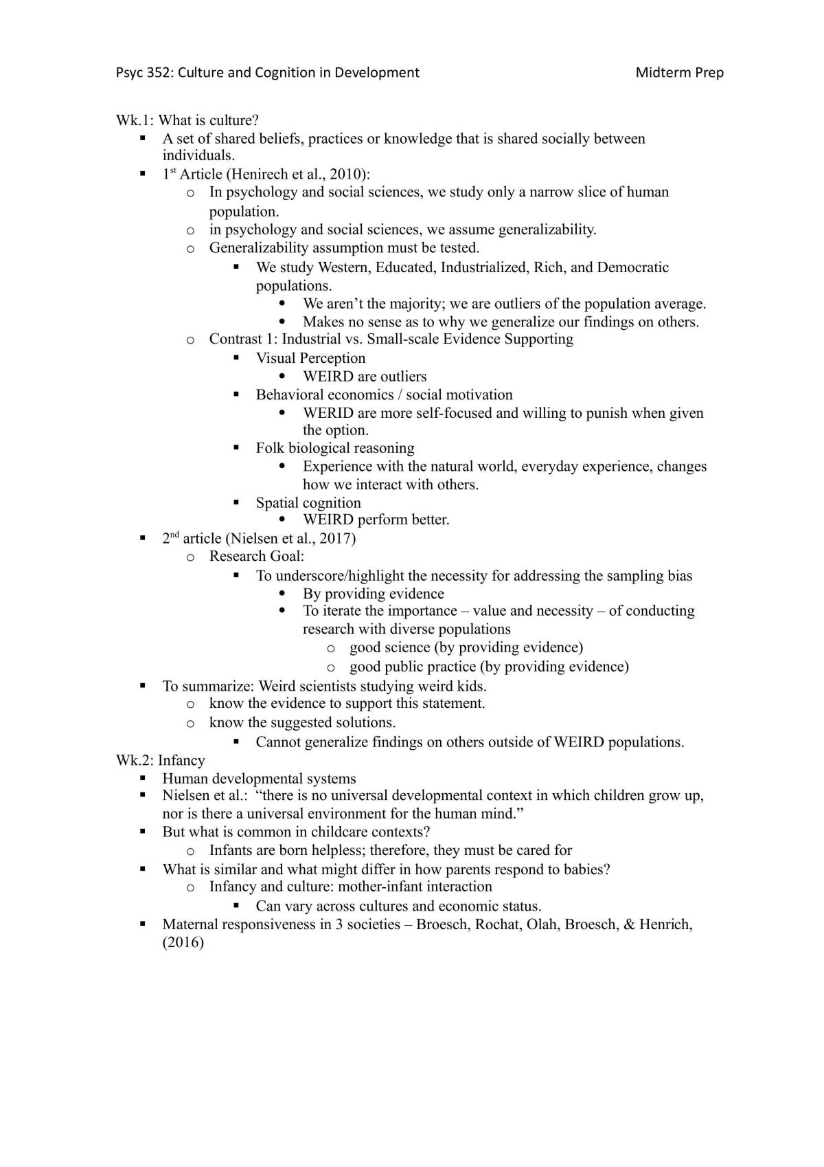 Midterm Exam Study Guide - Page 1