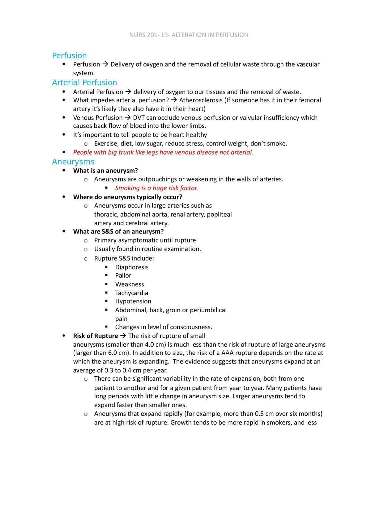 Altercation in Perfusion Notes - Page 1