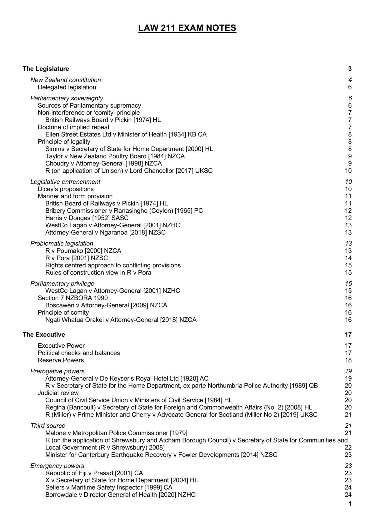 Law 211 Notes - Page 1