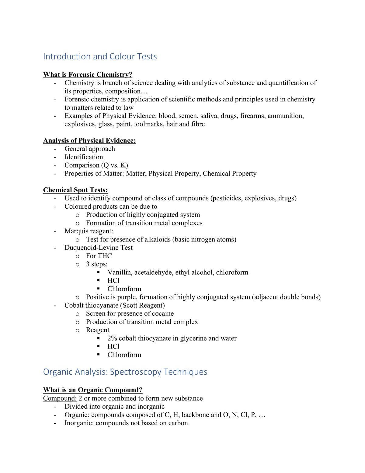 FSC311 Study Notes - Page 1