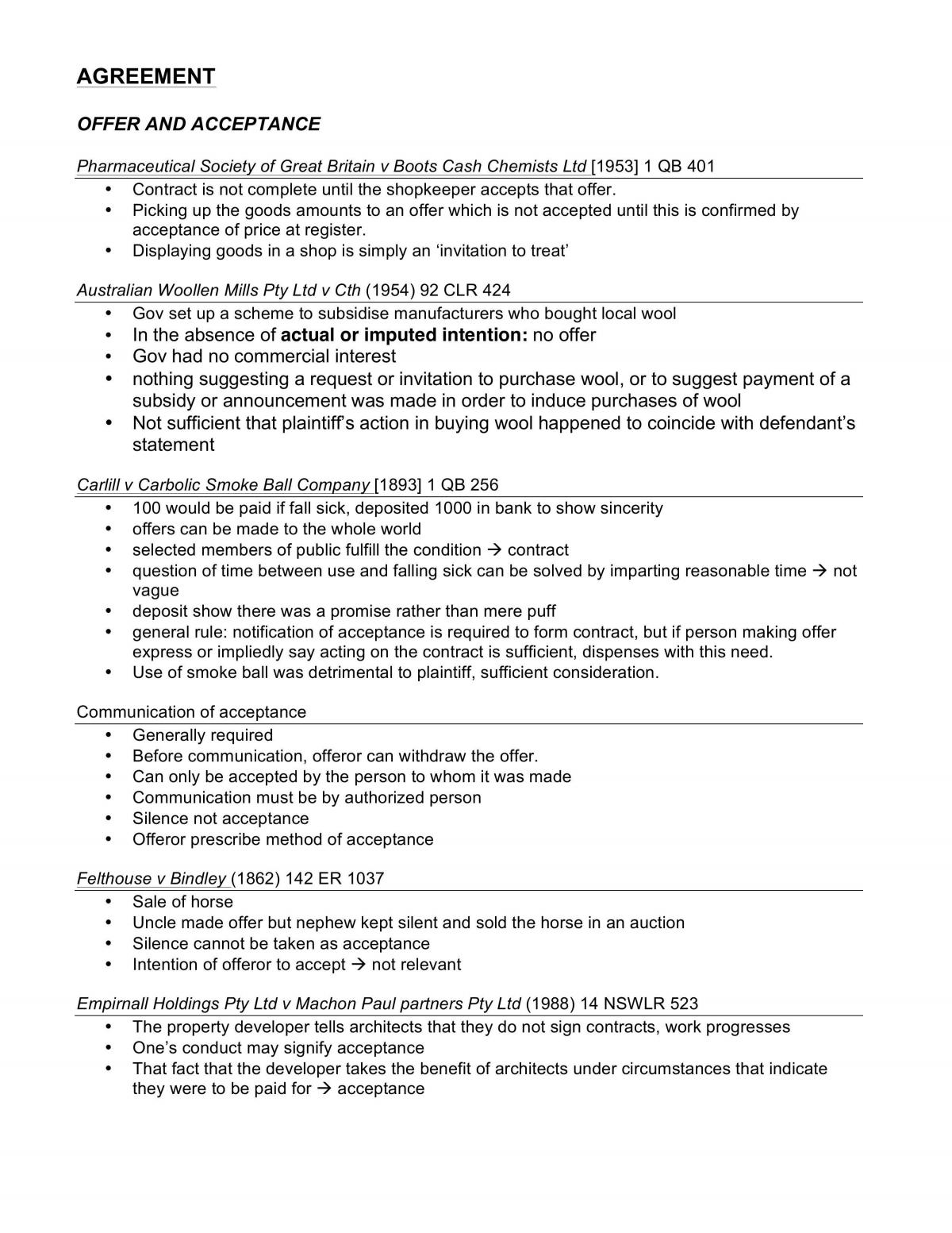 Contracts Final Exam Notes - Page 1