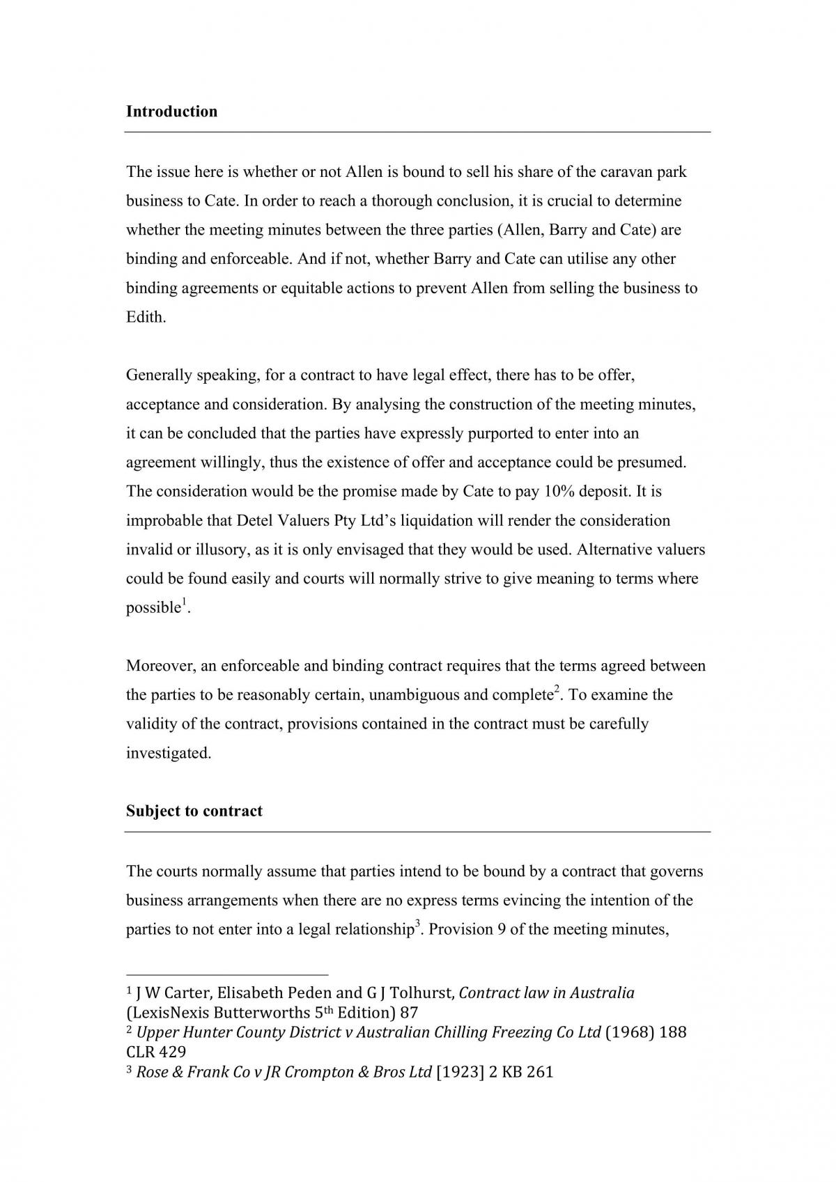 Contracts Distinction Essay - Page 1