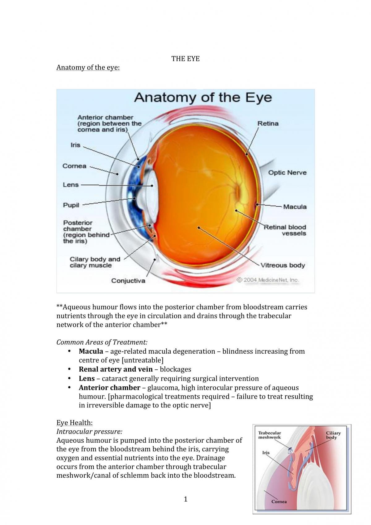 Eye and ENT pharmacology - Page 1