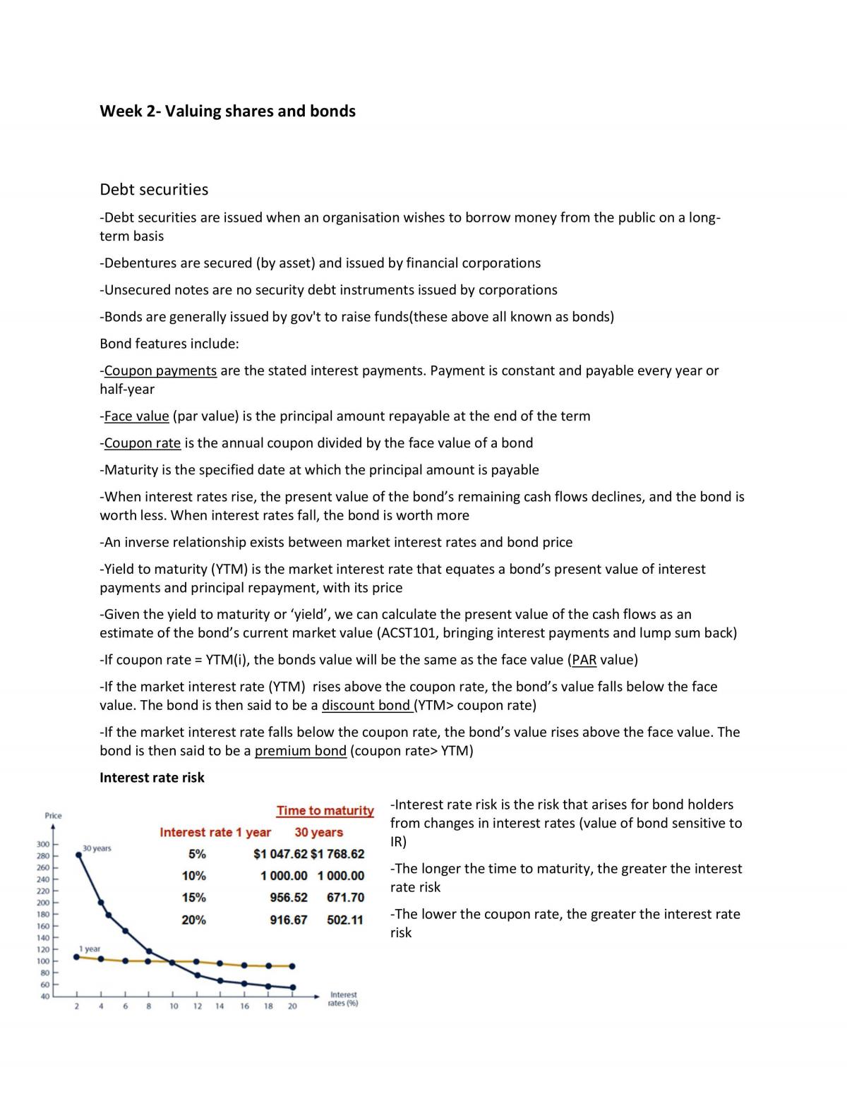 Applied Finance 252 Notes (Complete) - Page 1