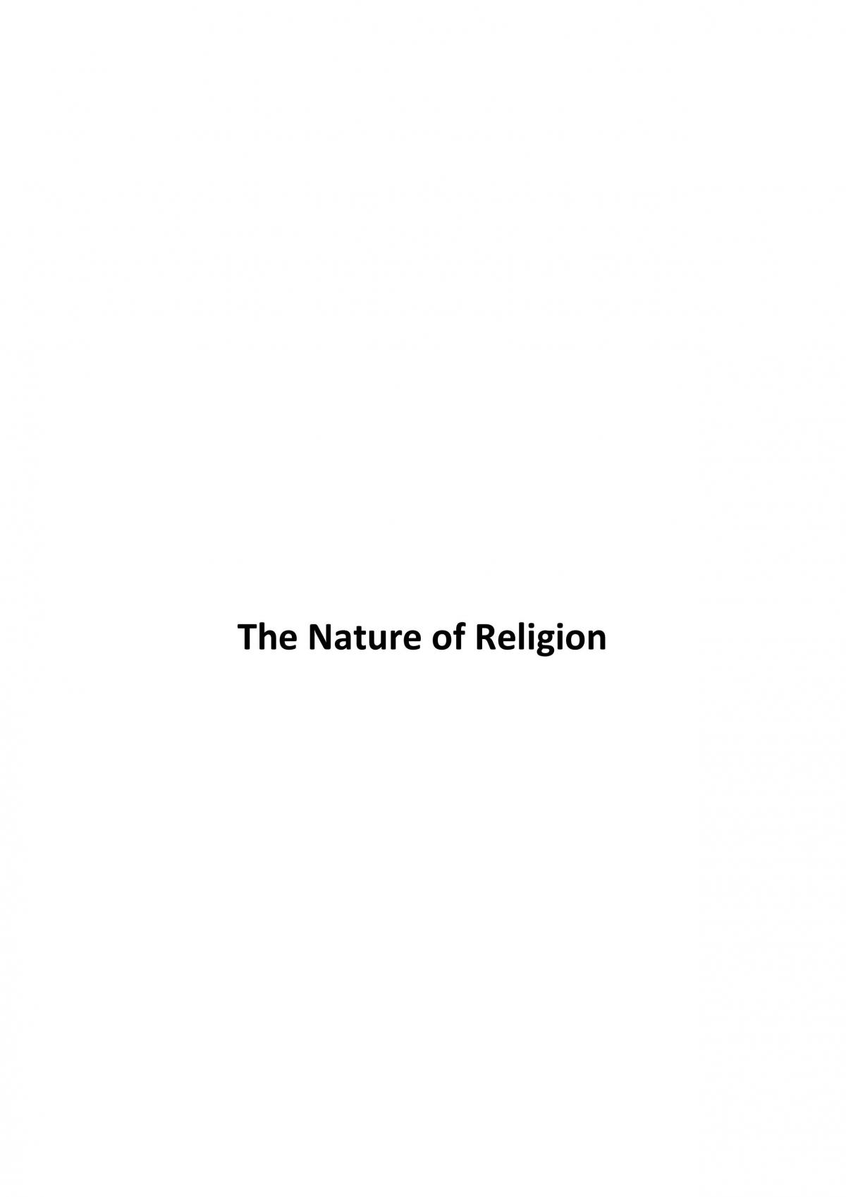 Studies of Religion Preliminary Content (2014)  - Page 1