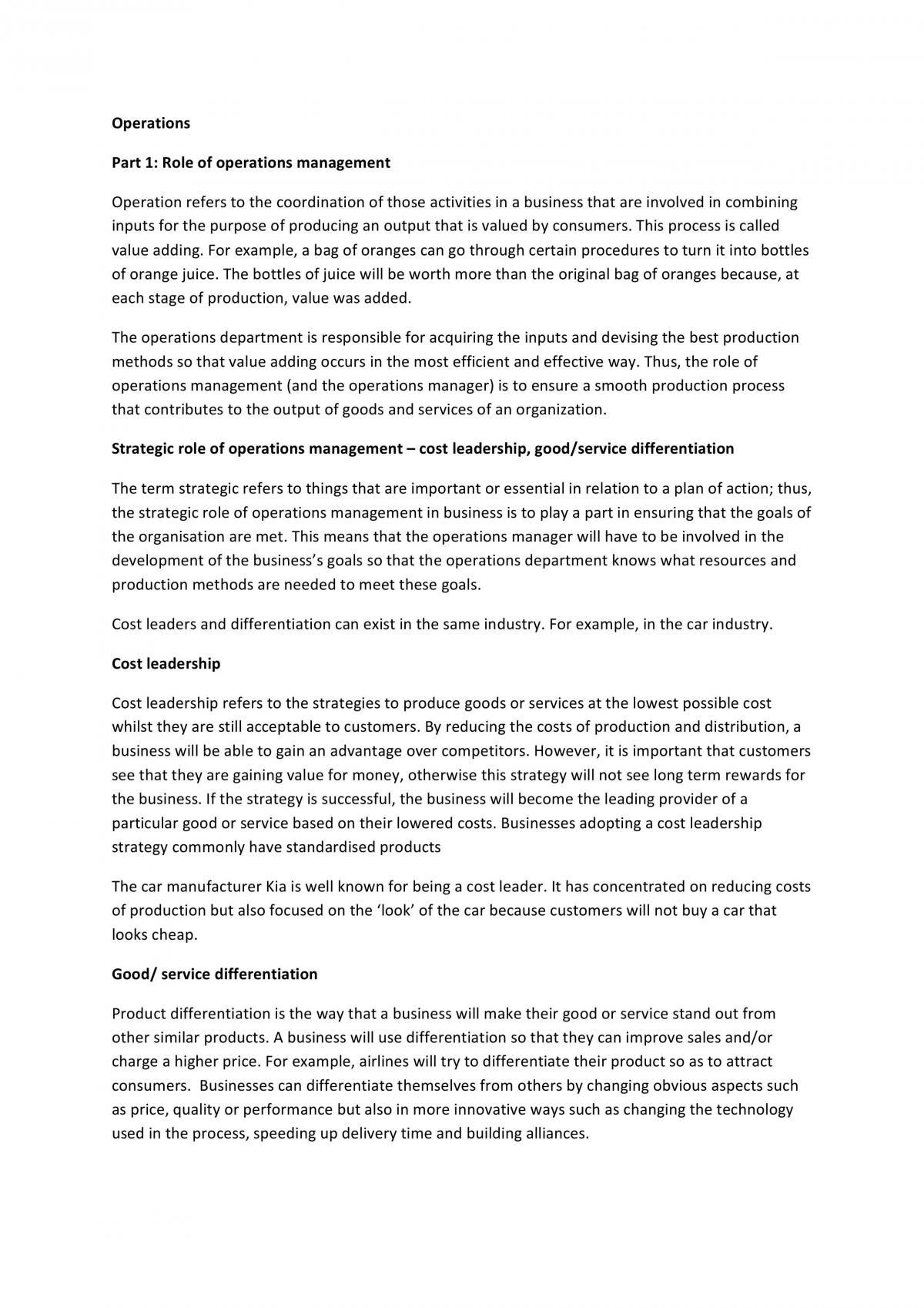 Operations Management - Page 1