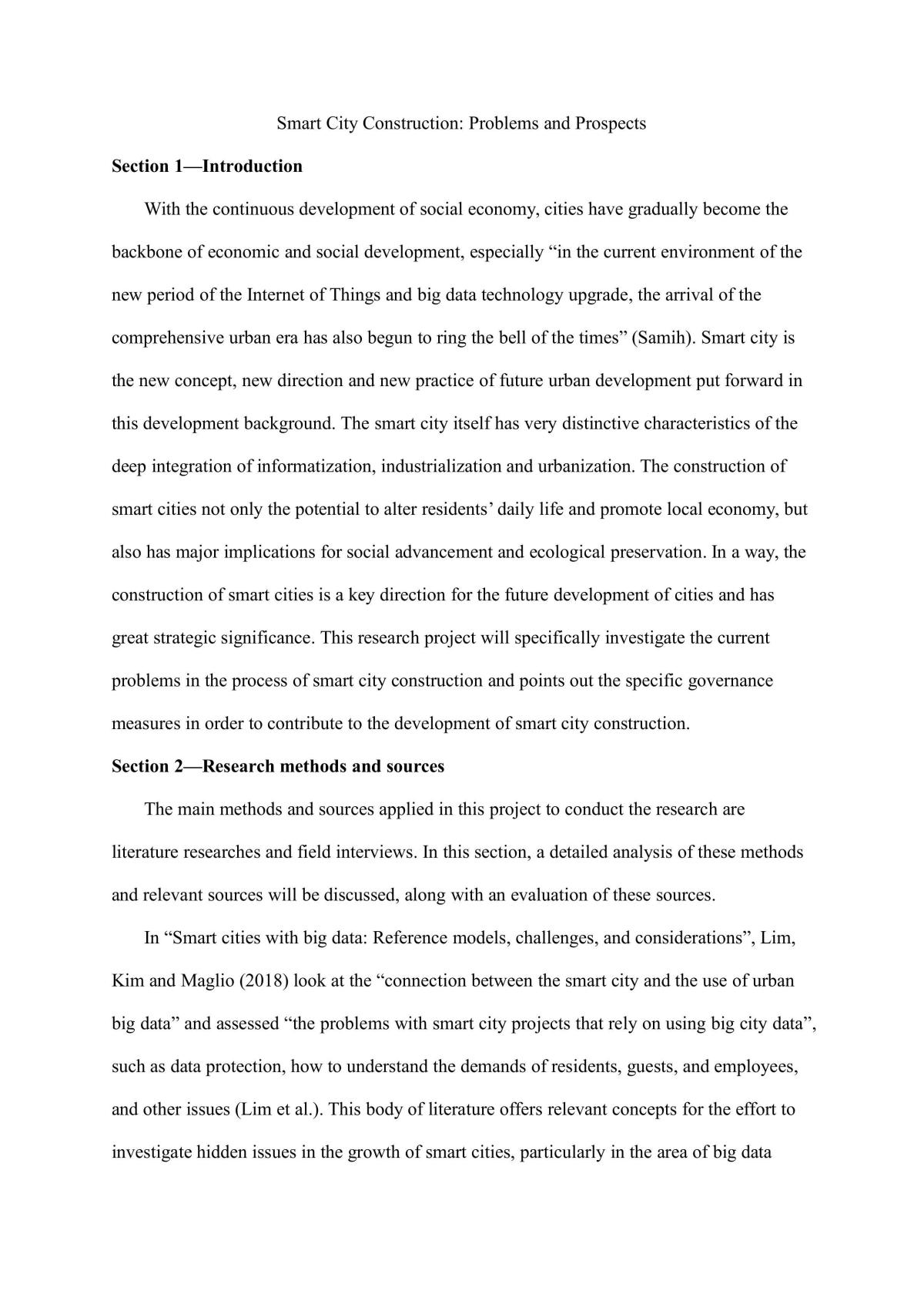 Smart City Construction: Problems and Prospects - Page 1