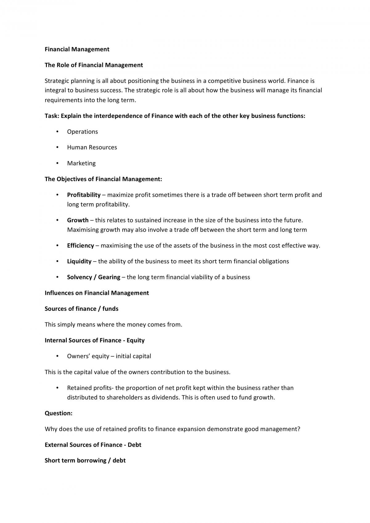 Financial Management - Page 1