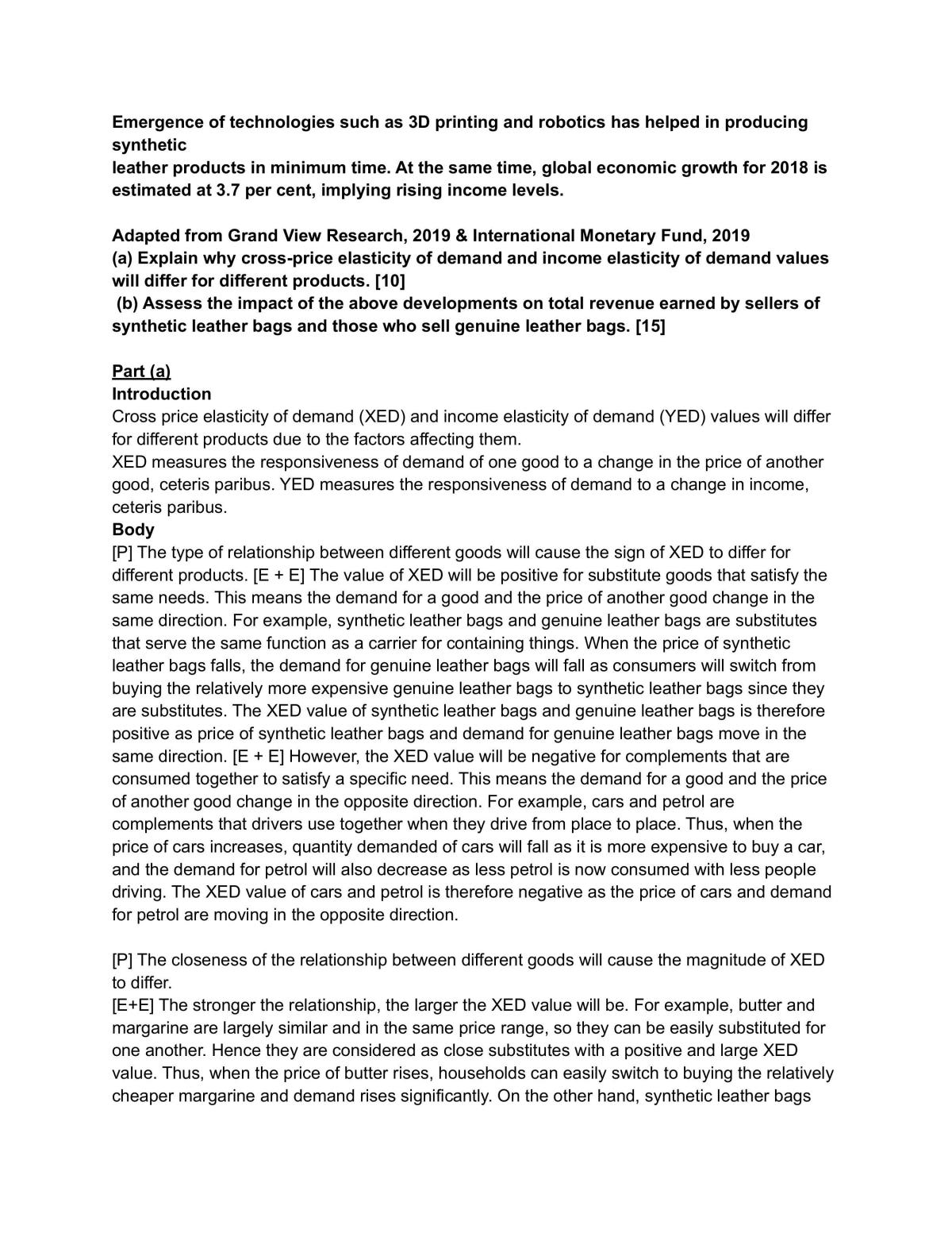 Demand and supply essay on 3D printing and robotics - Page 1