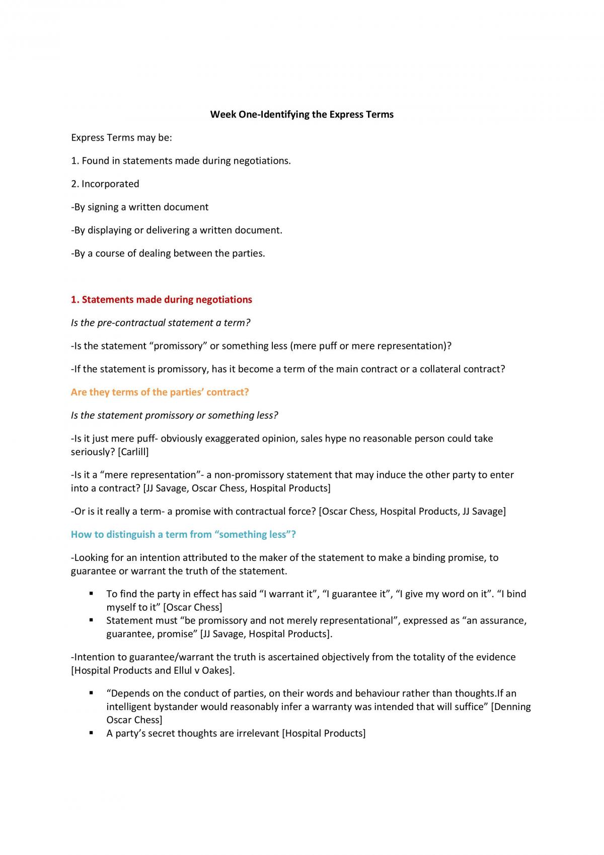 Express Terms Onwards - Page 1
