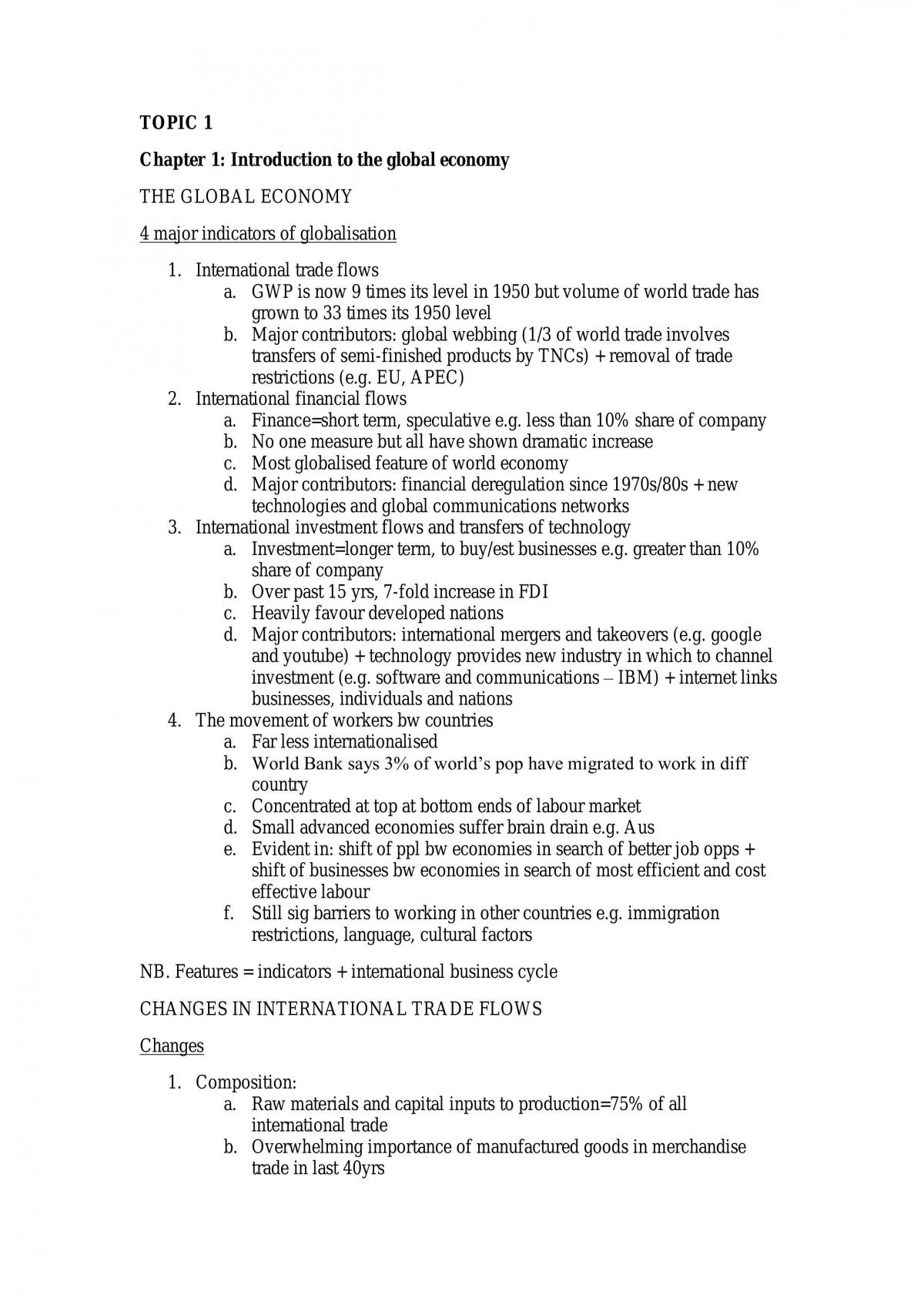 Full Notes for Economics - Page 1