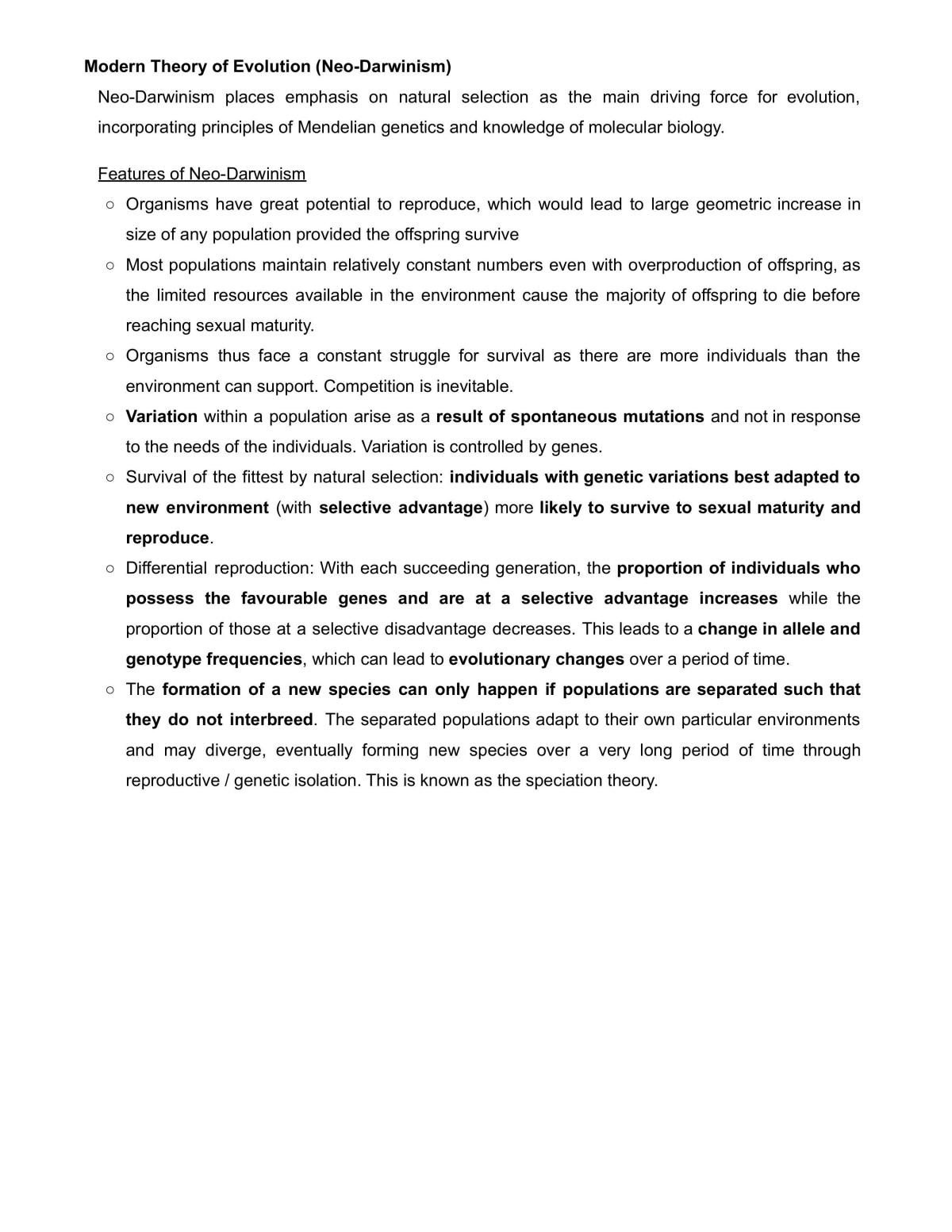 JC2 Biology Complete Notes - Page 1