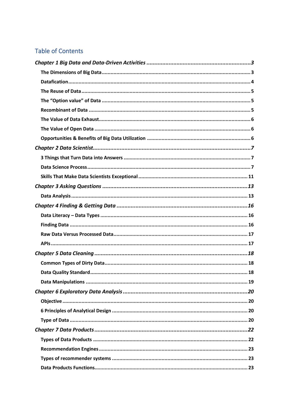 Study notes - Page 1