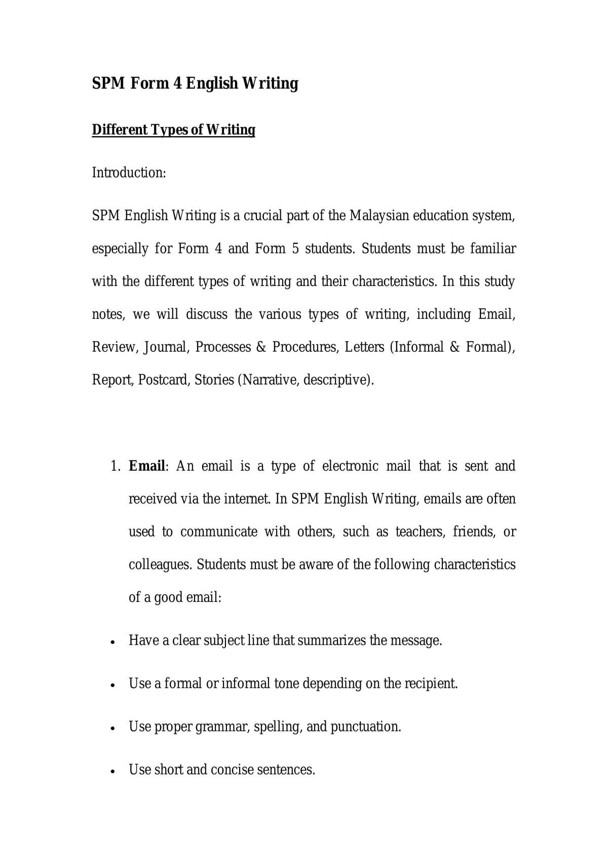 guided essay form 4