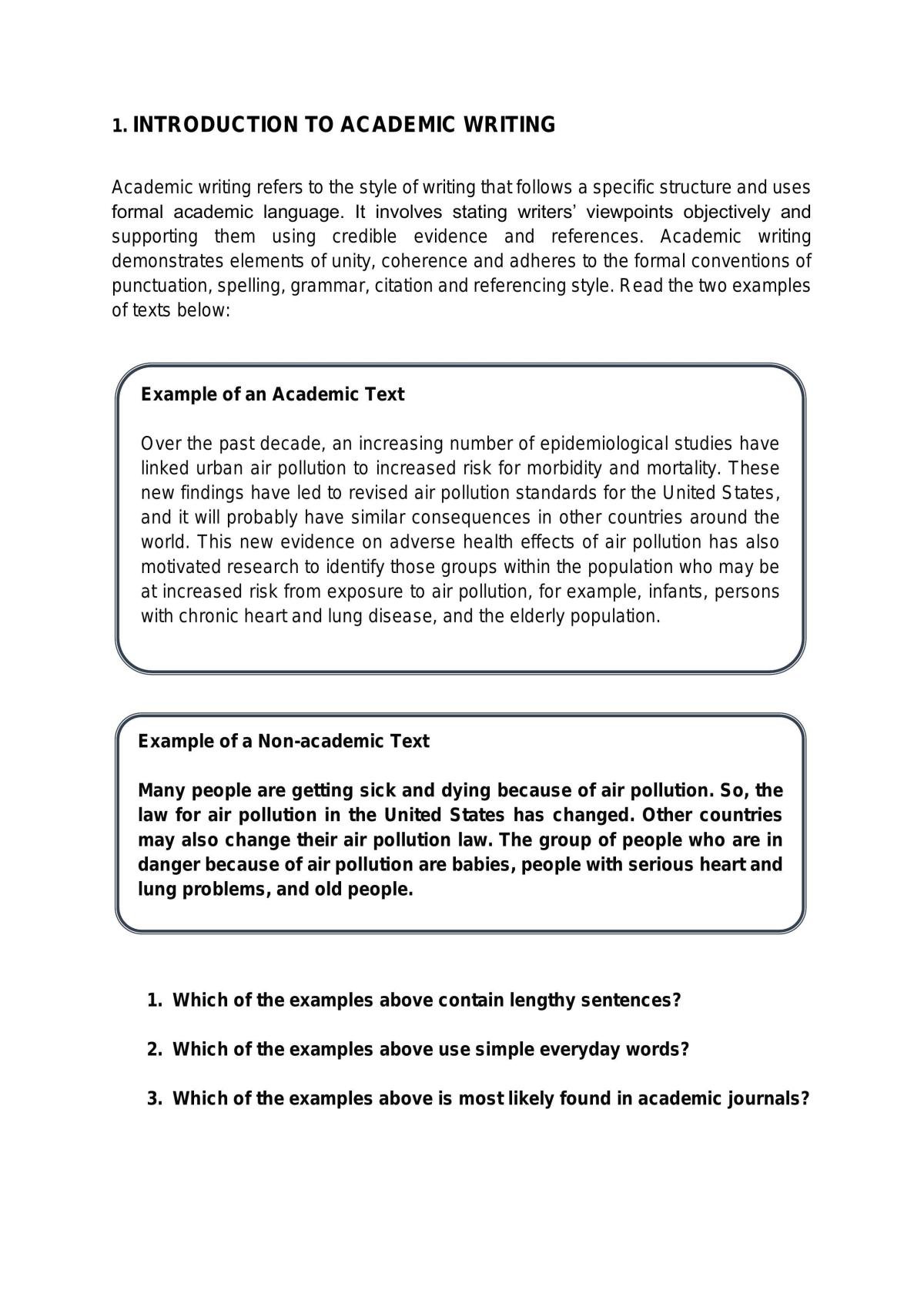 Lecture Notes - LPE 2501 Academic Writing - Page 1