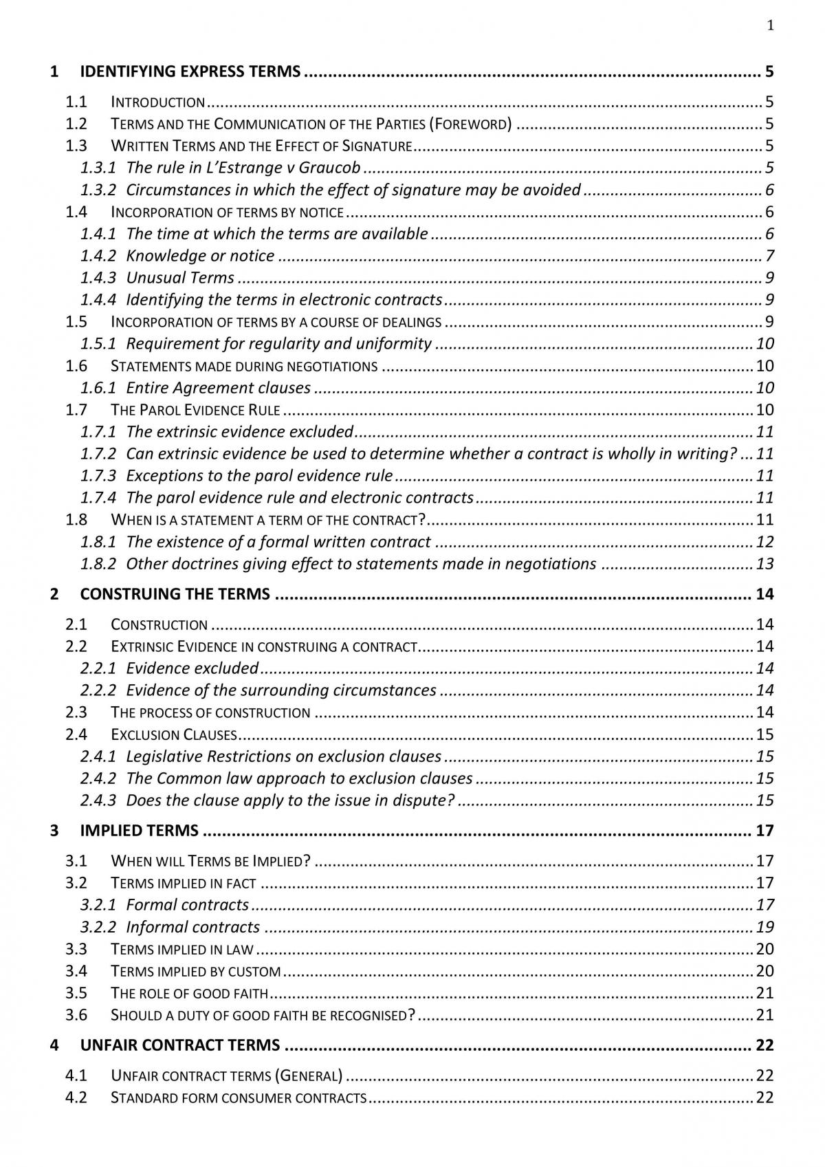 LAWS1075 Course Notes - Page 1