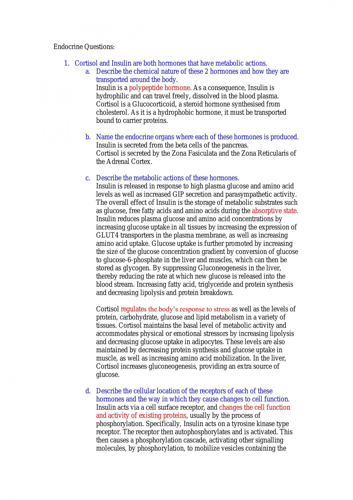 PHSL2201 Full Notes for Final Exam- Q & A of 2000-2005 Past Papers - Page 1