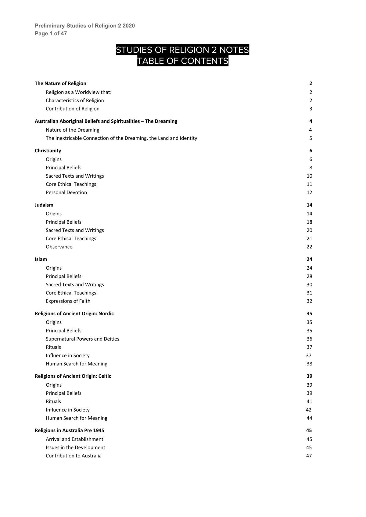 Complete Prelim Study notes for SOR II  - Page 1