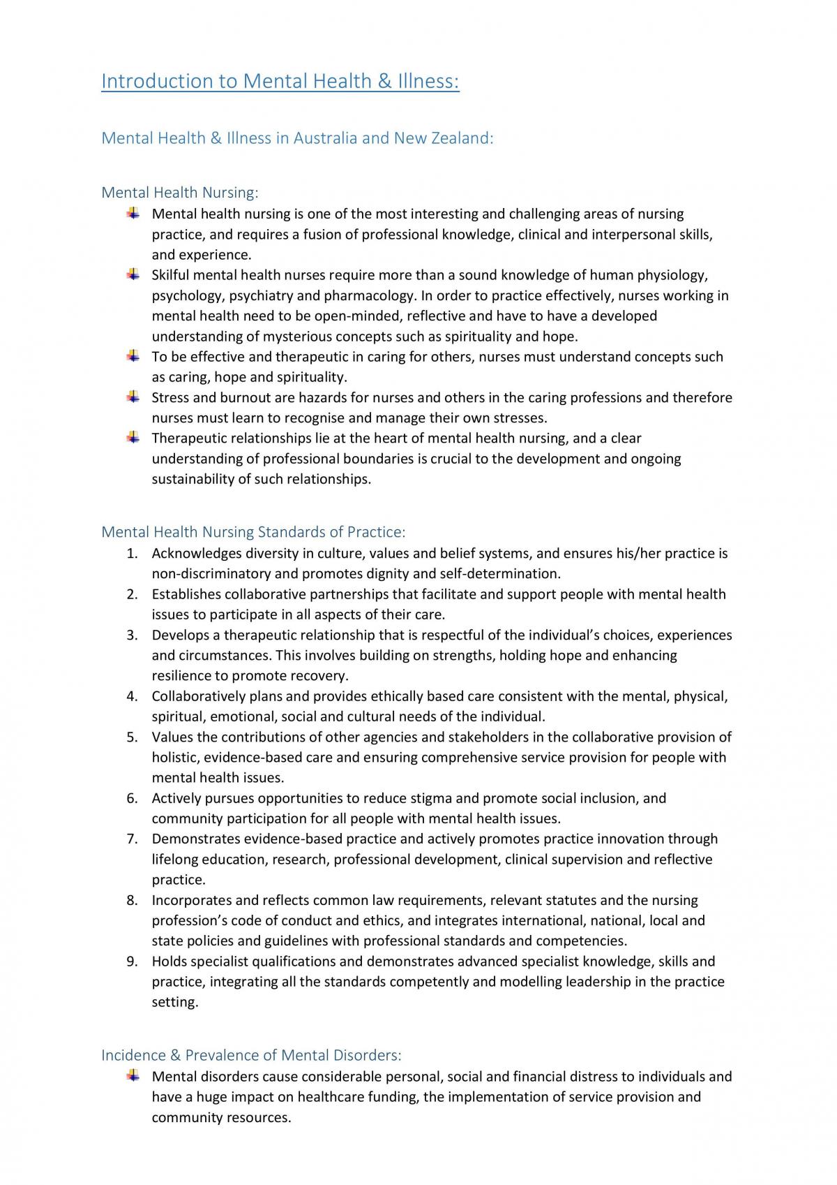 Exam Study Notes - Page 1