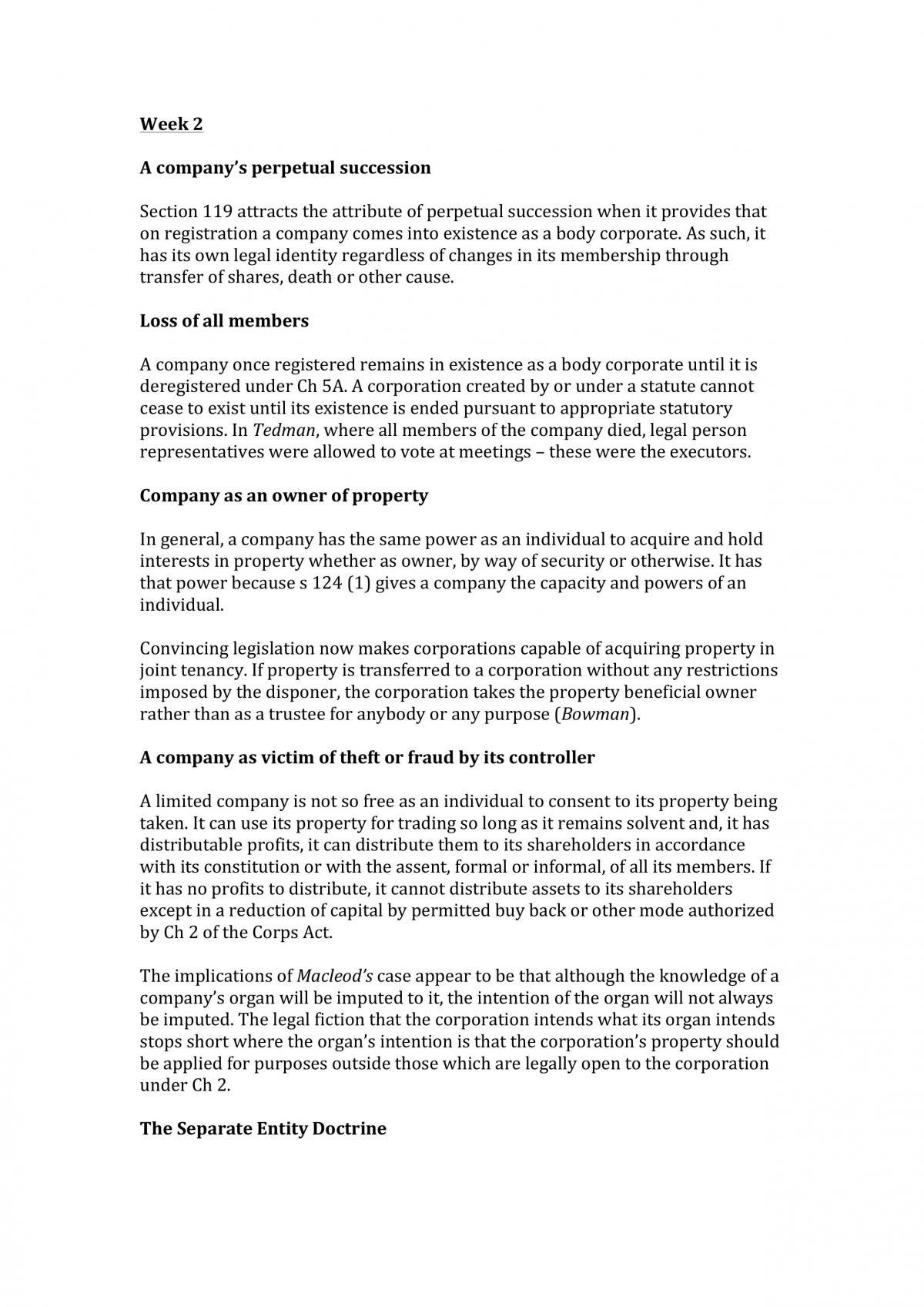 Corps Complete Notes - Page 1