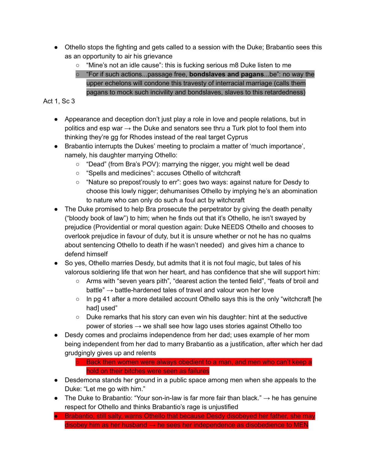 Othello scene analysis - Page 3