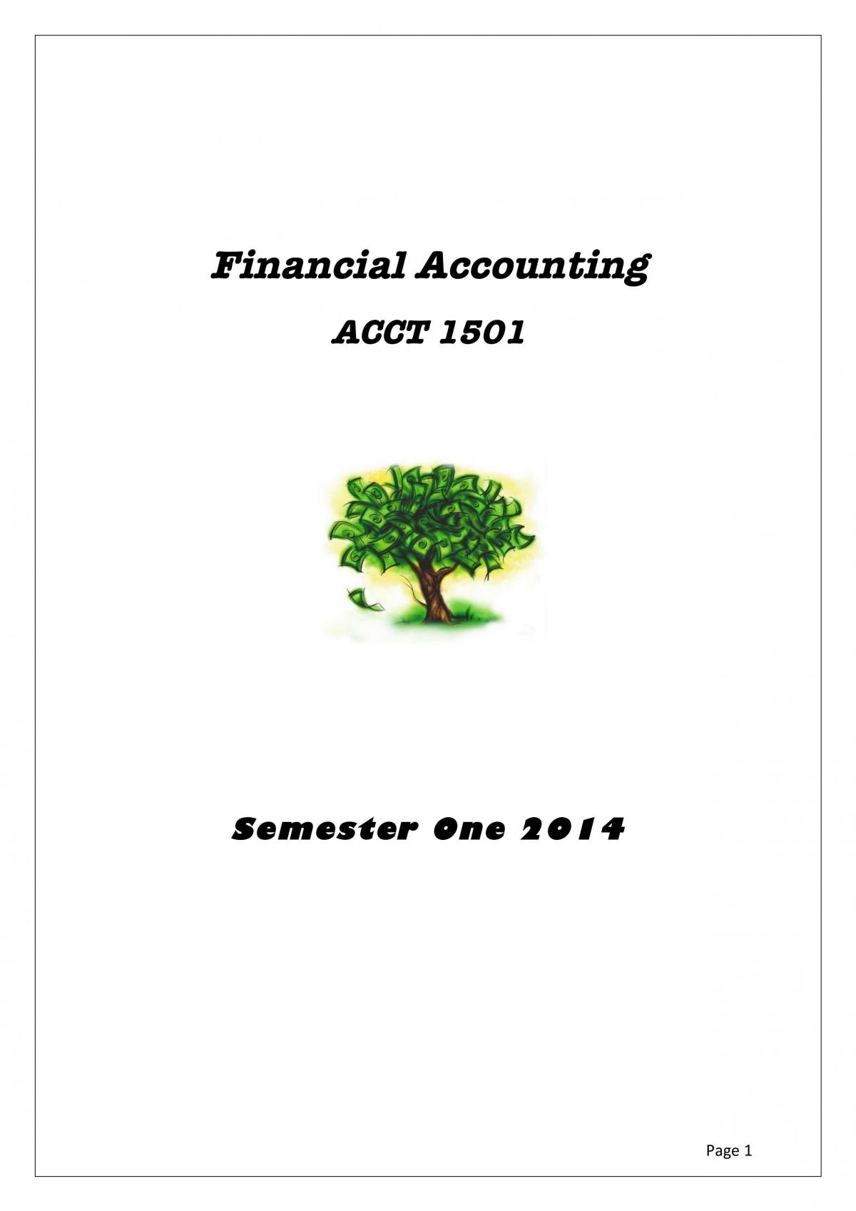 ACCT1501 Study Keynotes - Page 1
