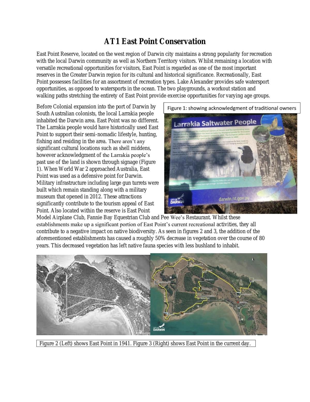 East Point Conservation Analysis - Page 1