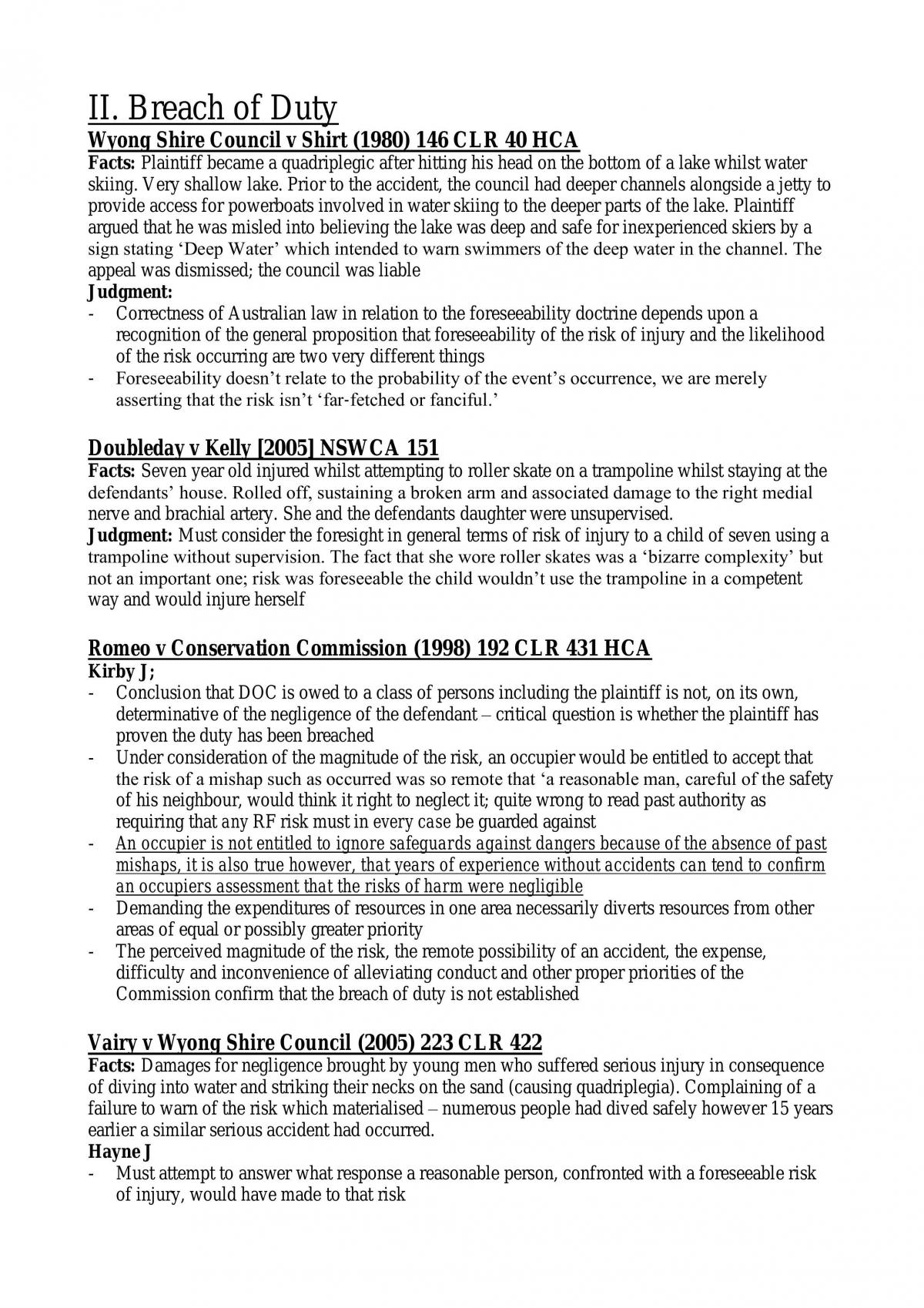 All Torts Cases - Page 1