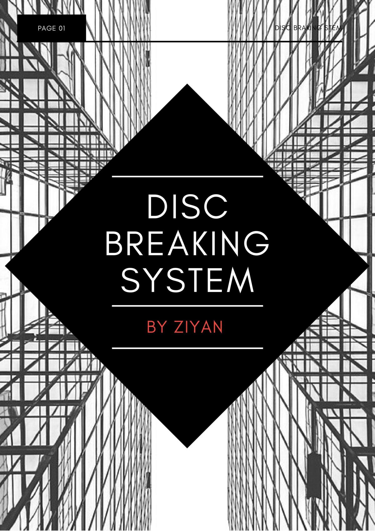 Engineering notes for Disc breaking system - Page 1