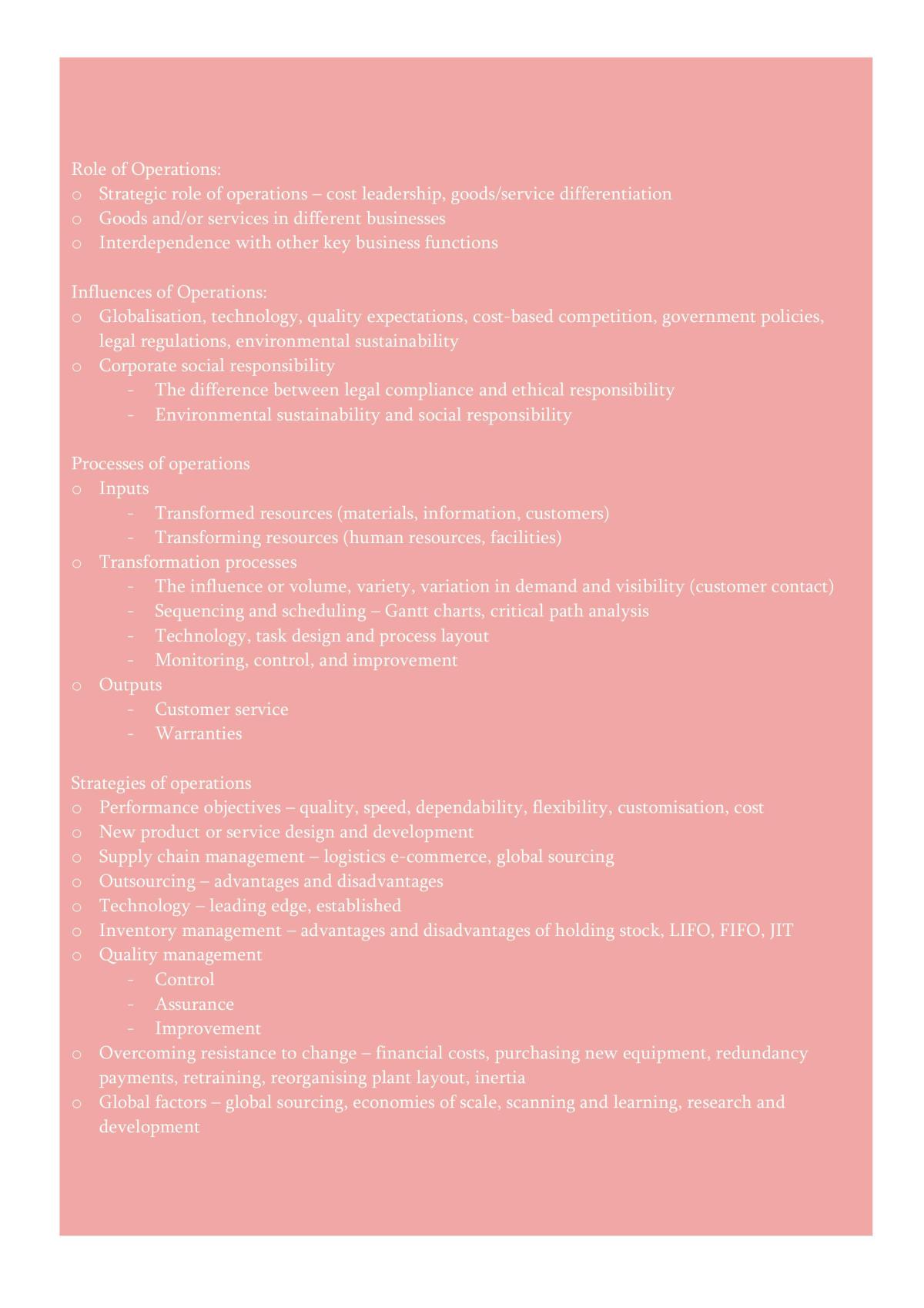 Business Studies HSC course notes - Page 1