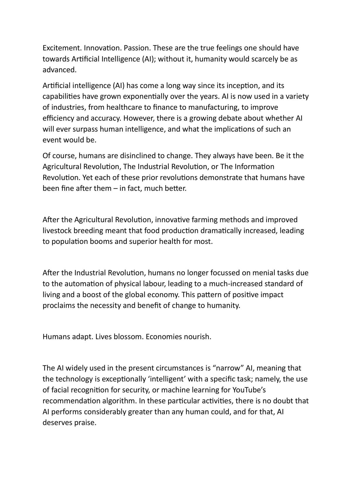 Will Artificial Intelligence ever surpass Human Intelligence? - Page 1