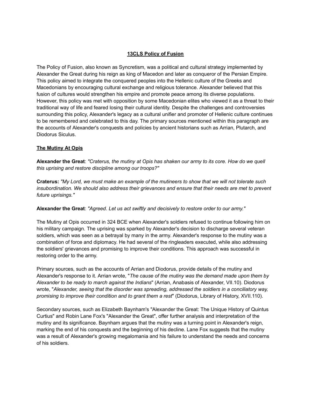 AS91397 - Demonstrate understanding of significant ideology(ies) in the classical world - Page 1