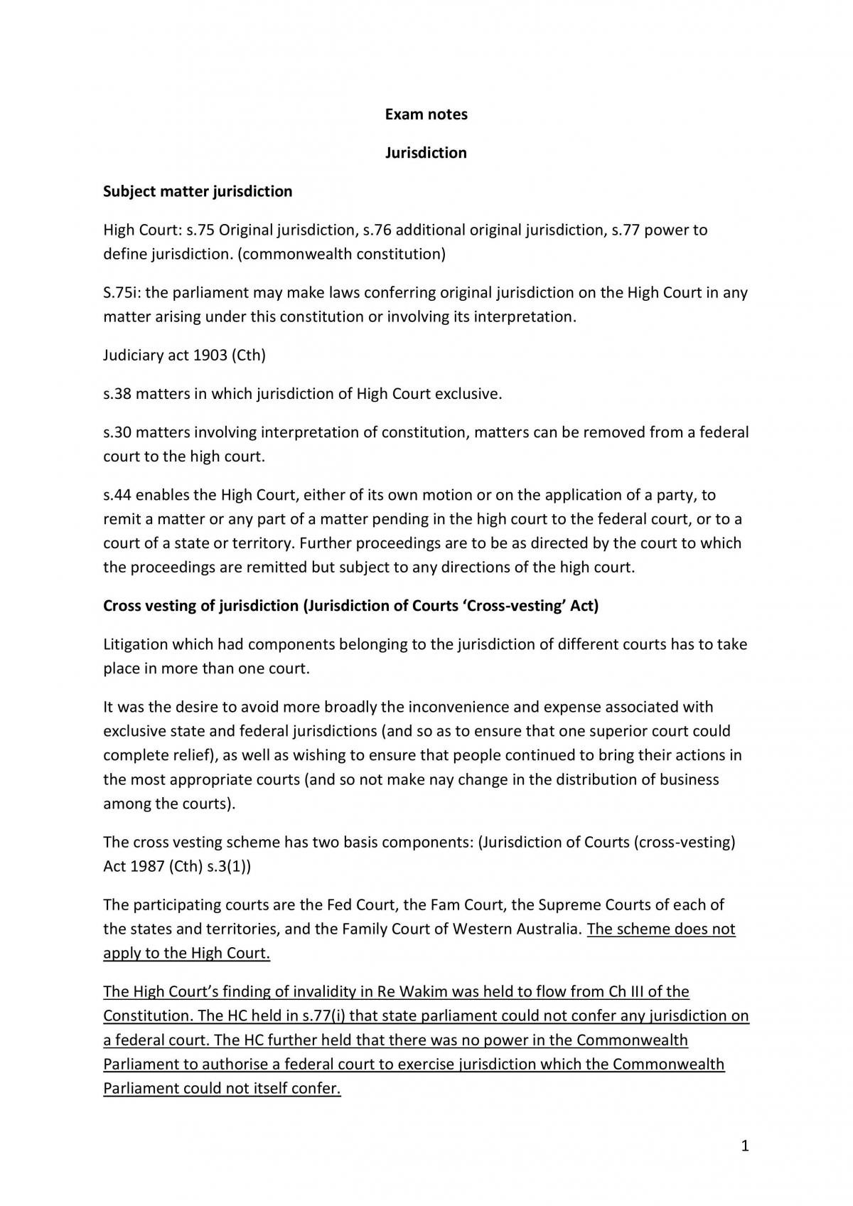 Full Civil Procedure Notes - Page 1
