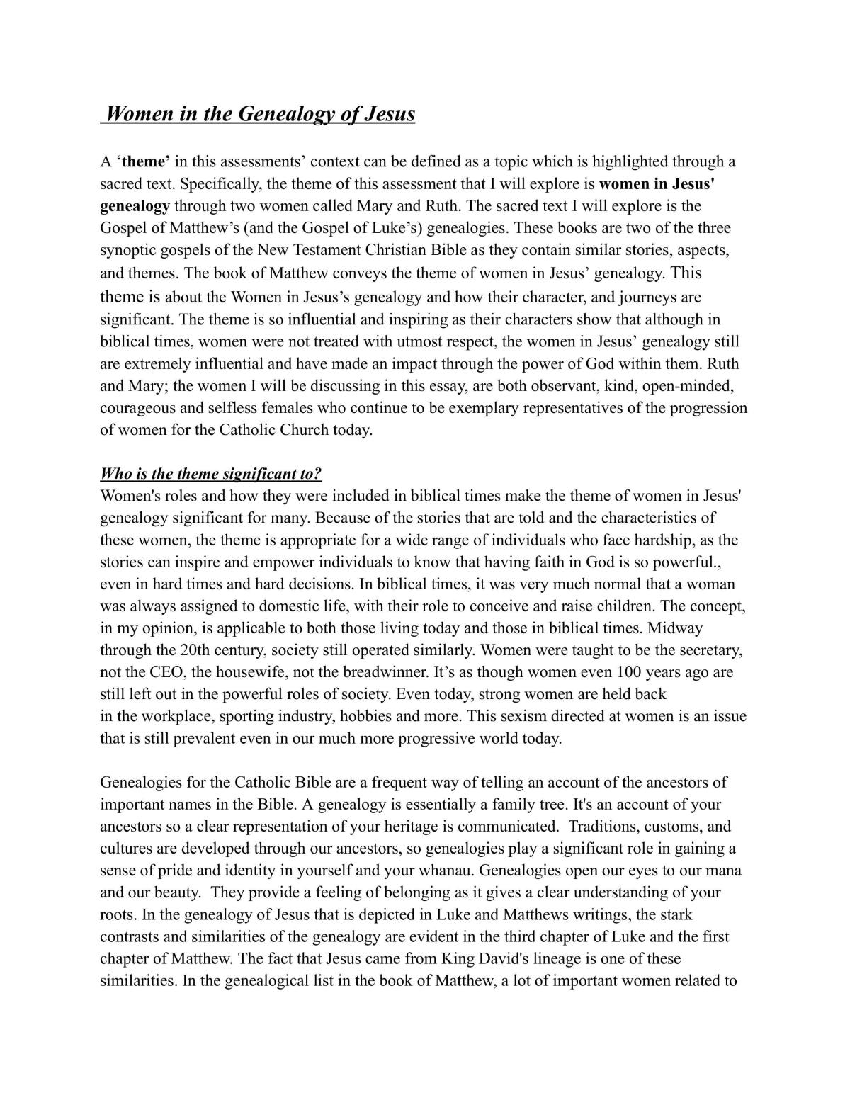 Religious Studies 2.1 - Page 1