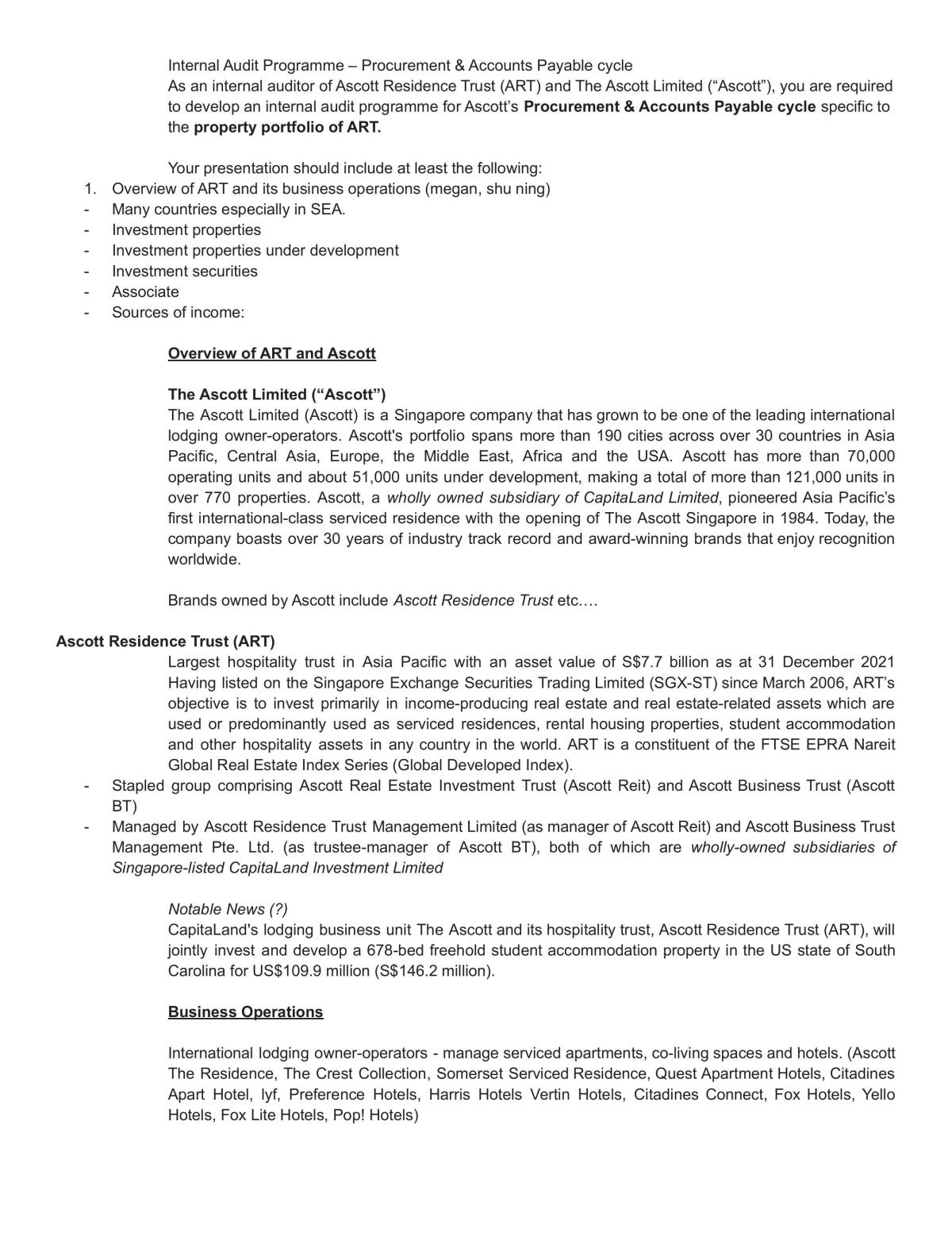 Group Report Internal Audit  - Page 1