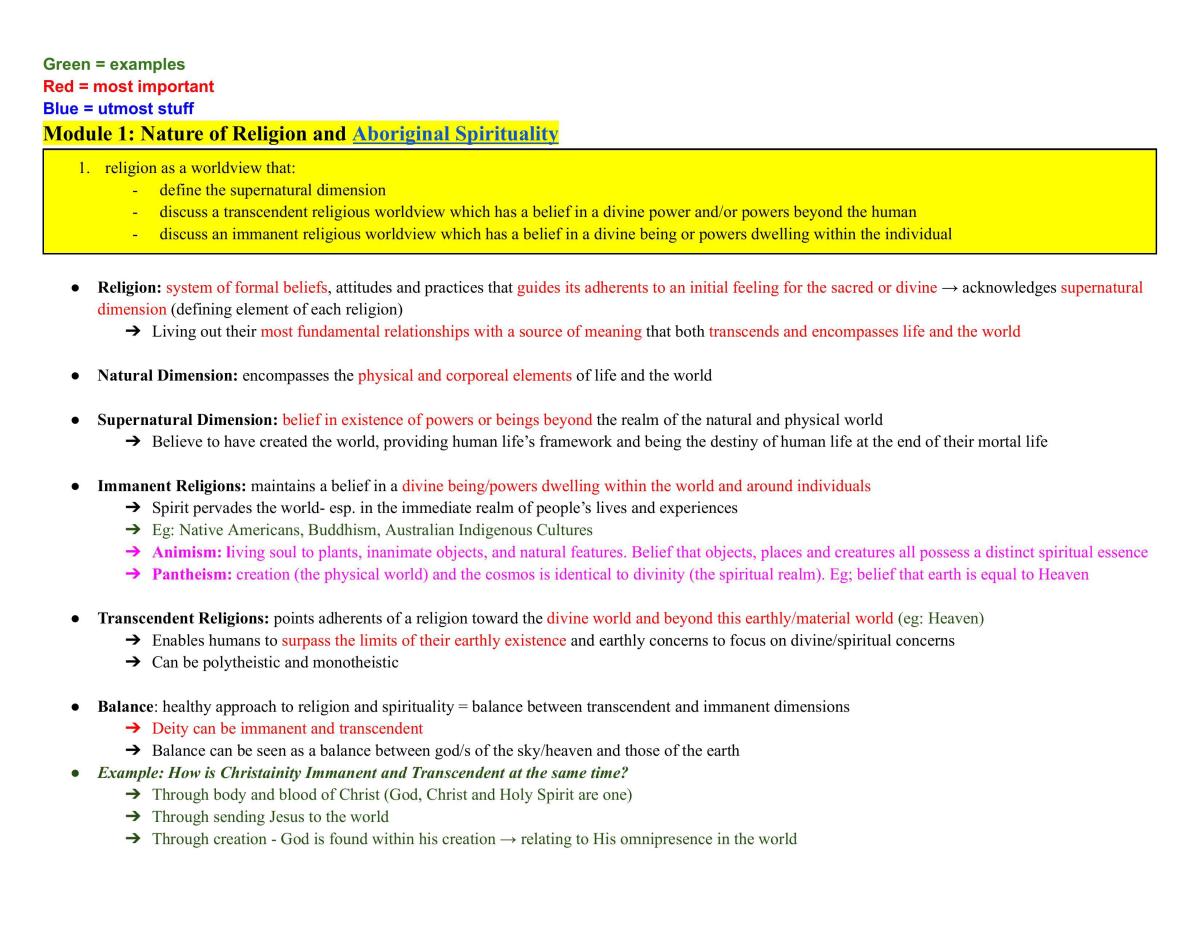 Complete SOR notes - Page 1