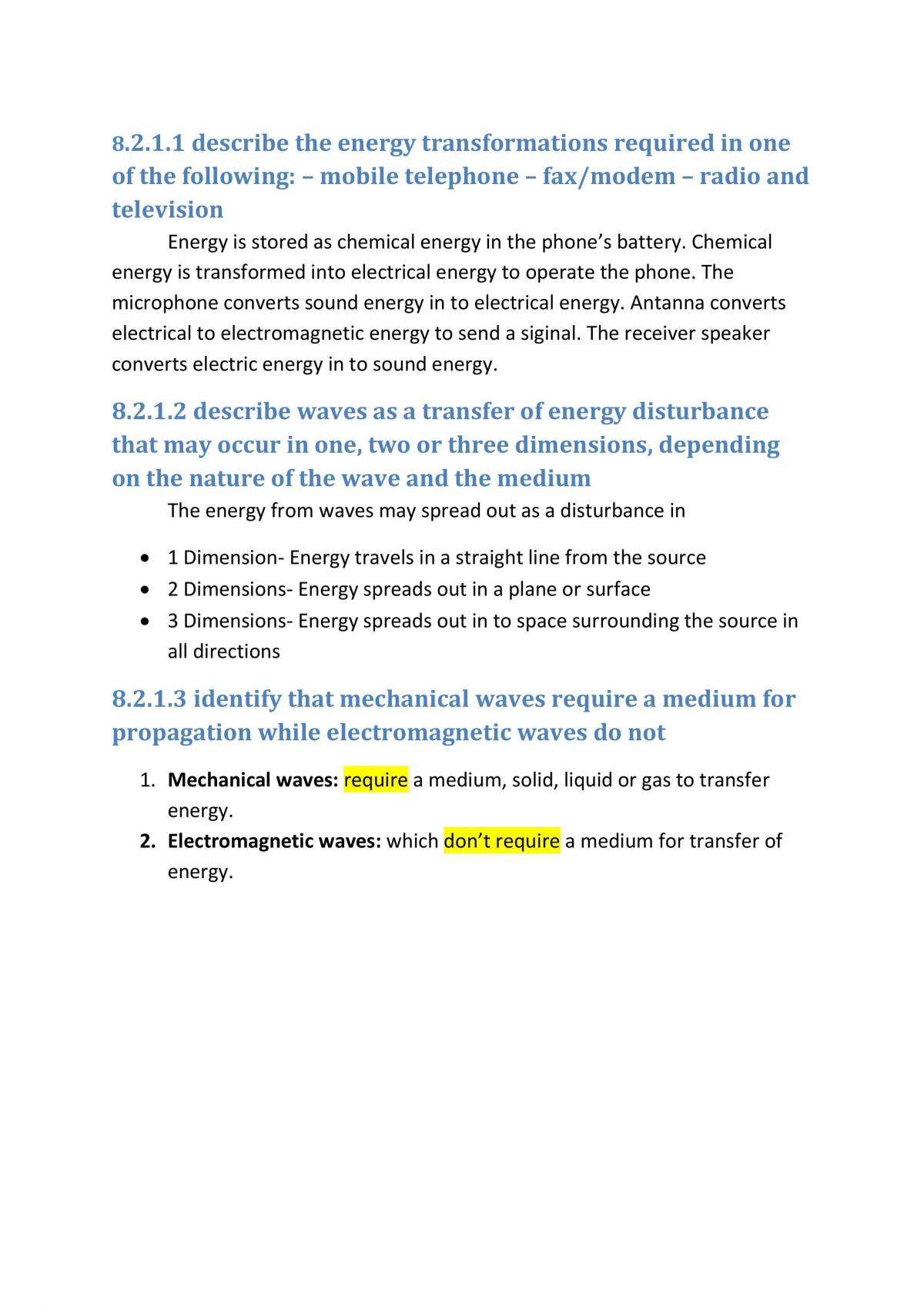 Physics Preliminary Course Notes - Page 1