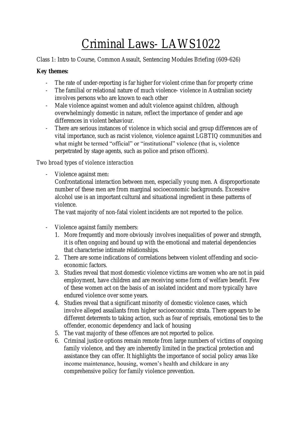 LAWS1022 Complete Notes - Page 1