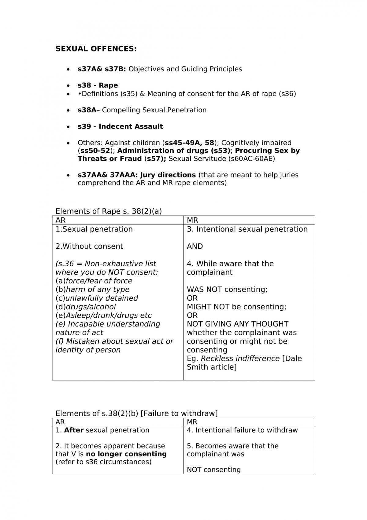 Unit Study Notes - Page 1
