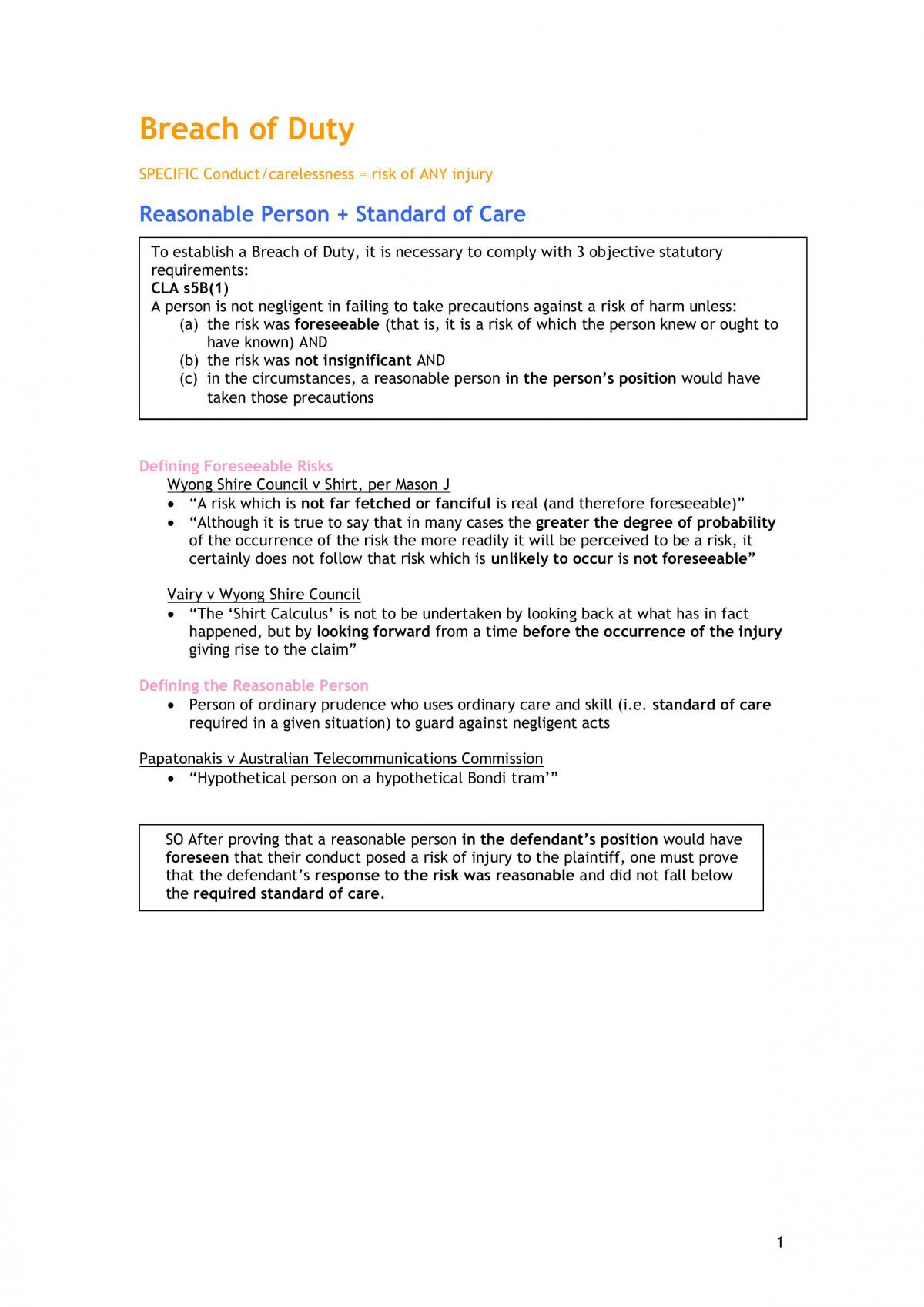 LAWS1061 Complete Notes - Page 1