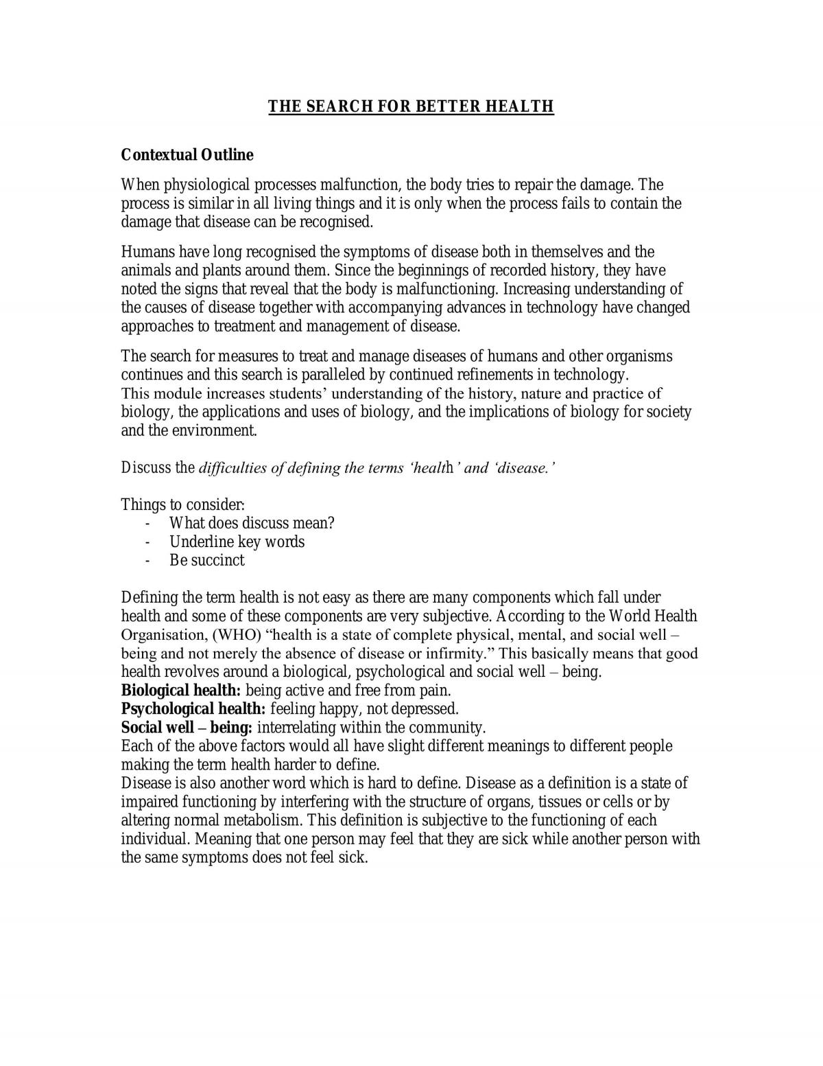 Biology Notes - Page 1